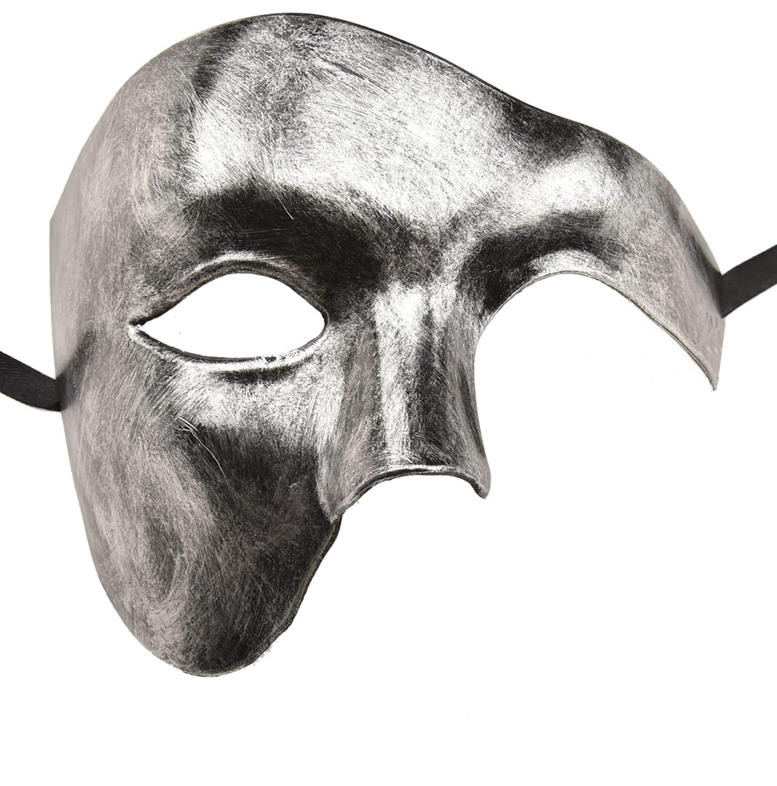 KEFAN Men's Masquerade Mask - Phantom of The Opera Style Half Face Mask for Halloween, Cosplay & Costume Parties