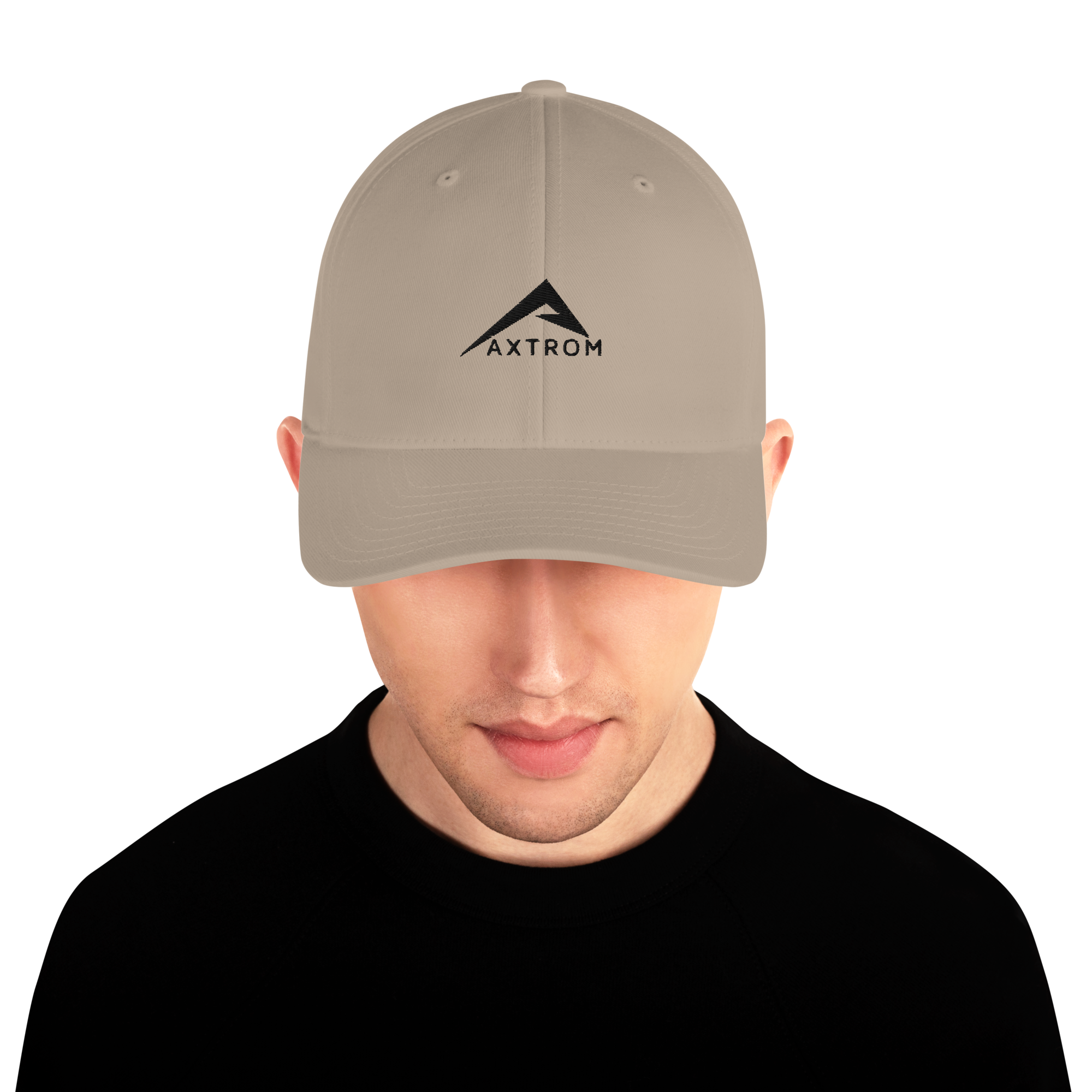 Flexfit Adjustable Baseball Cap (Black/Khaki) - Comfortable & Stylish for Outdoor Sports, Casual Wear & Daily Use
