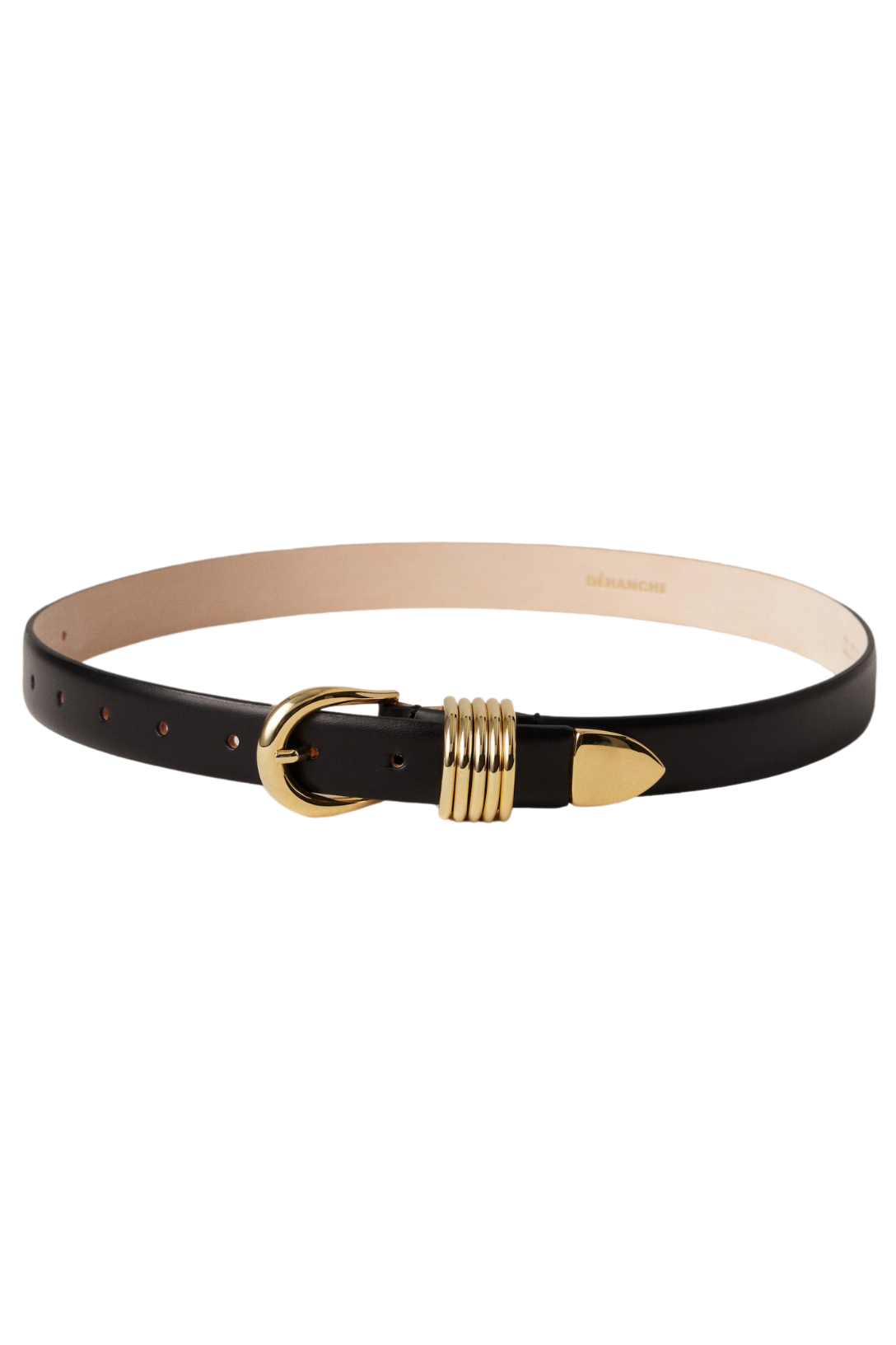 Hollyhock Belt for Women - Stylish Black & Gold Waist Belt | Perfect for Casual, Office & Evening Outfits