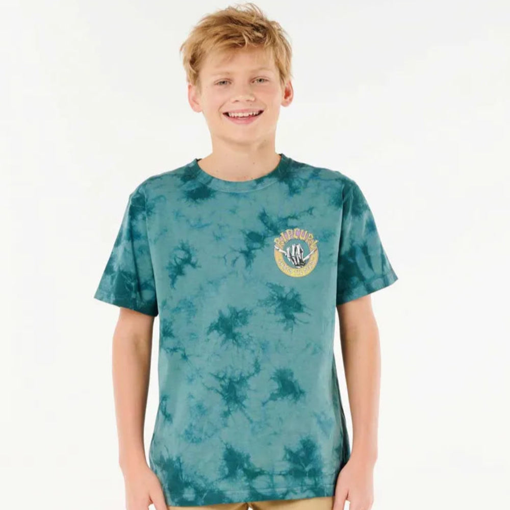 Rip Curl Boys Shred Shaka Tee - Cool Graphic T-Shirt for Surfing, Skateboarding & Beach Outfits - Trendy Casual Wear for Kids & Teens