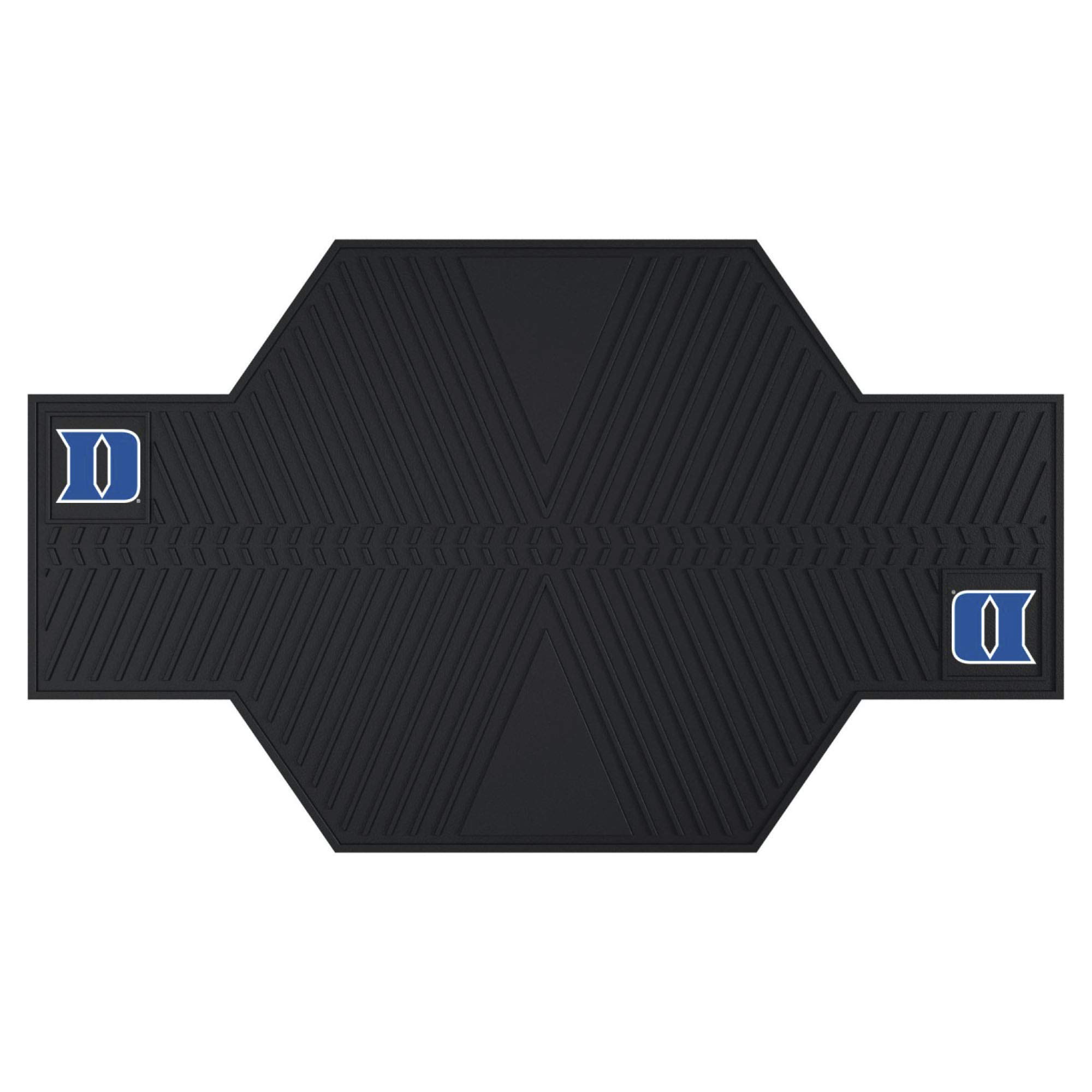 FANMATS Duke Blue Devils Motorcycle Floor Mat - Non-Slip Durable Bike Rug for Harley, Honda, Yamaha - Perfect for Garage, Shed & Outdoor Use