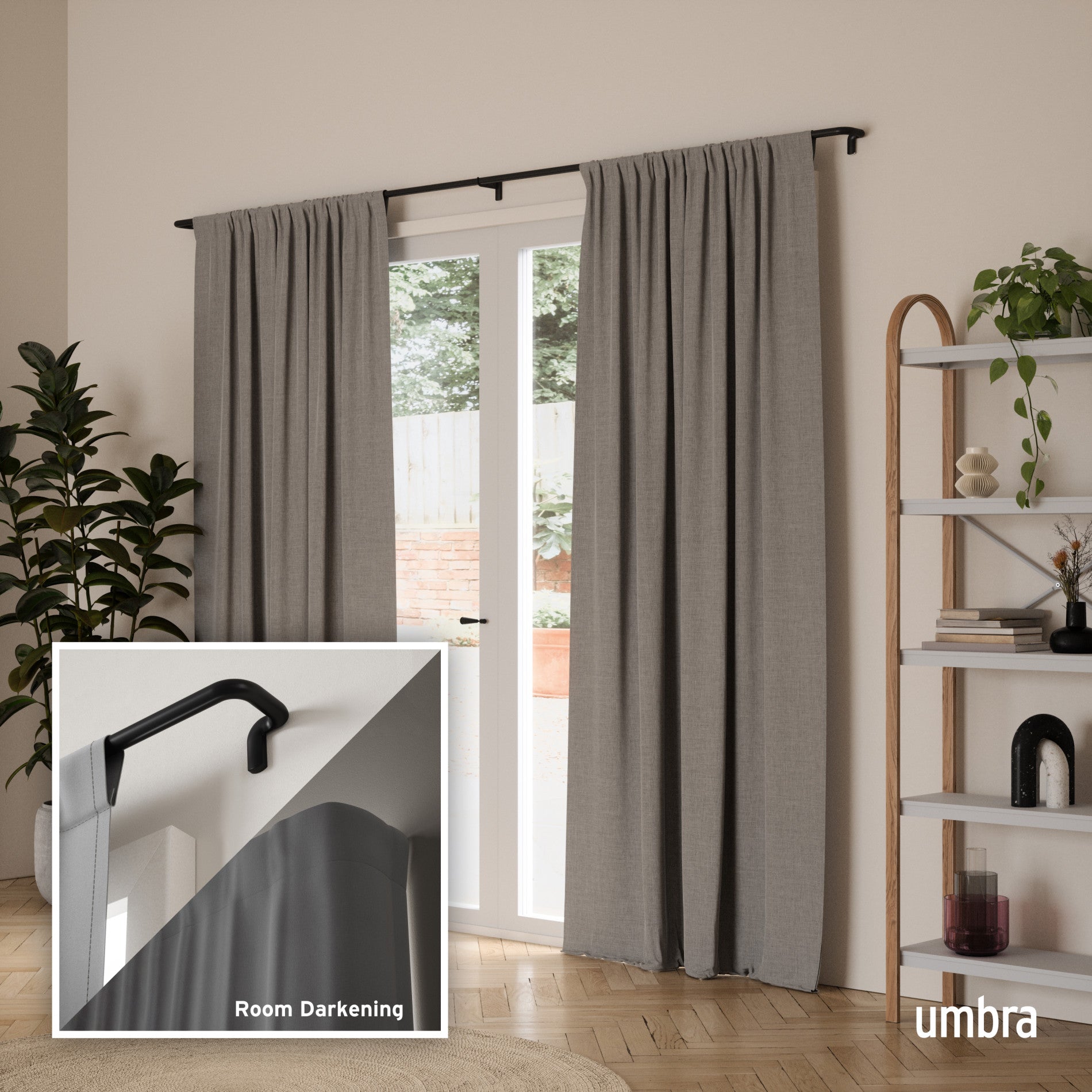 Blackout Curtain Rod - Twilight Series for Complete Darkness, Noise Reduction & Energy Efficiency - Perfect for Bedrooms, Nurseries & Home Theaters