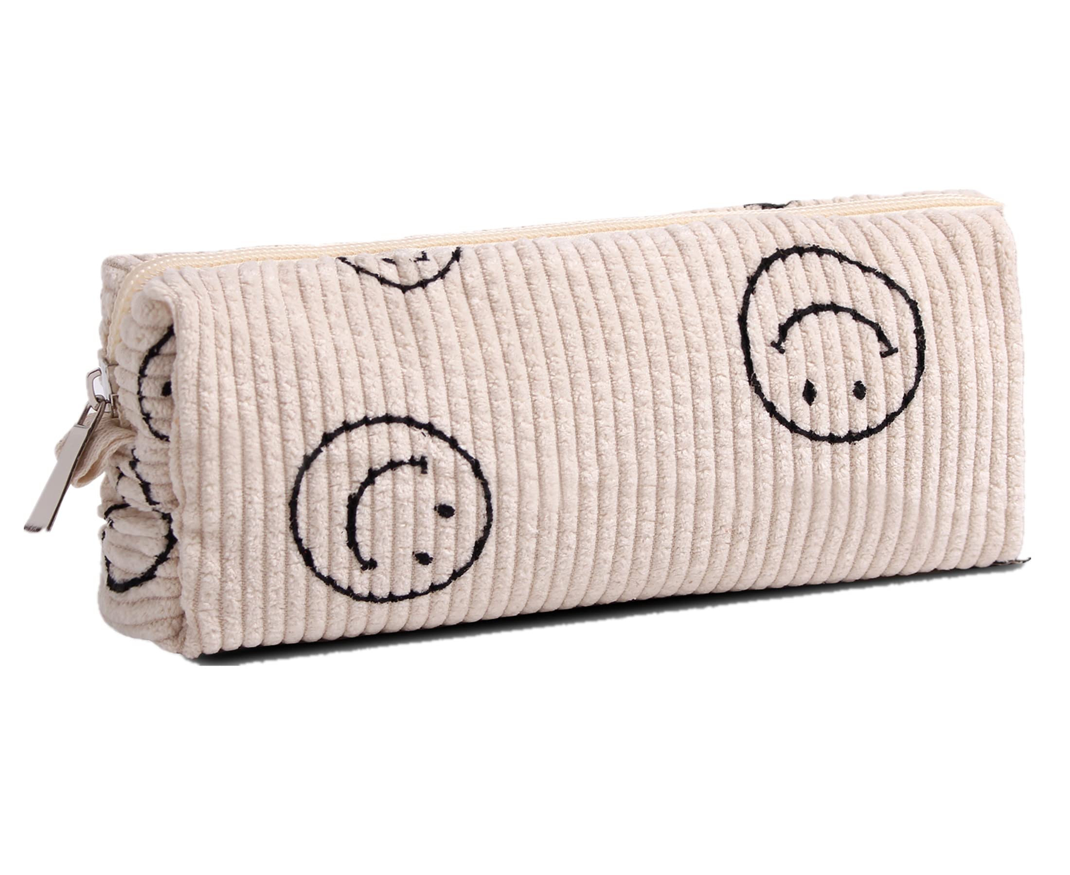 Smile Pencil Case - Large Capacity Pen Holder & Organizer for School, Office & College - Perfect for Stationery, Makeup & Cosmetic Storage (Ideal for Backpack, Desk & Travel Organization)