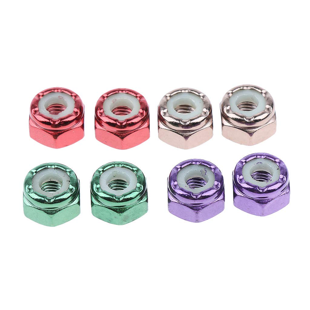 8pcs Replacement Skateboard Truck Hardware Set - 32mm Stainless Steel Screws, Bolts & Nuts for Skateboard Maintenance & Repair | Perfect for DIY Skateboard Upgrades & Longboard Accessories