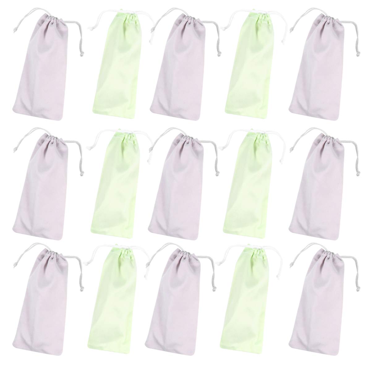 VALICLUD 30 Pack Sunglasses Storage Bags - Eyeglasses Pouches & Eyewear Organizer Case with Drawstring - Jewelry Pouch & Small Accessories Storage (Random Colors) - Perfect for Travel, Home Organization & Gift Giving
