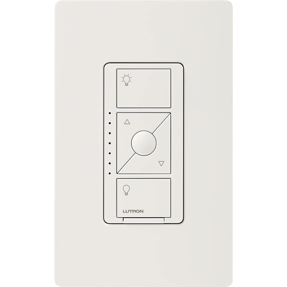 Lutron Caseta Smart Dimmer Switch ELV+ (Requires Lutron Hub) - 250W LED, Single-Pole/3-Way, Neutral Wire Needed - PD-5NE-WH 8-Pack in White - Perfect for Smart Home Lighting Control in Living Rooms, Bedrooms & Kitchens