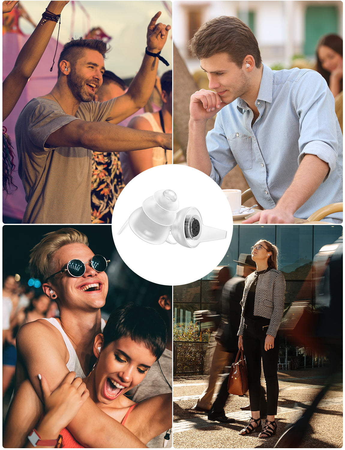 MPOW HP096A High Fidelity Concert Ear Plugs - 28dB Noise Reduction, Premium Aluminum Carry Case - Perfect for Concerts, Music Festivals & Loud Events