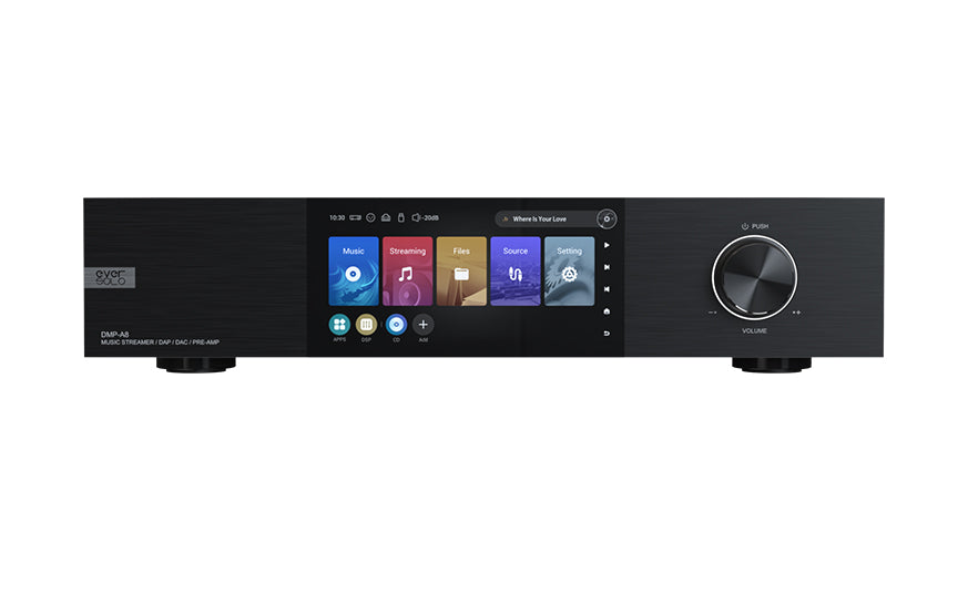 Eversolo DMP A8 High-Resolution Network Streamer & DAC - Audiophile Grade Music Player for Home Theater & Hi-Fi Systems (Floor Sample Available for Demo)