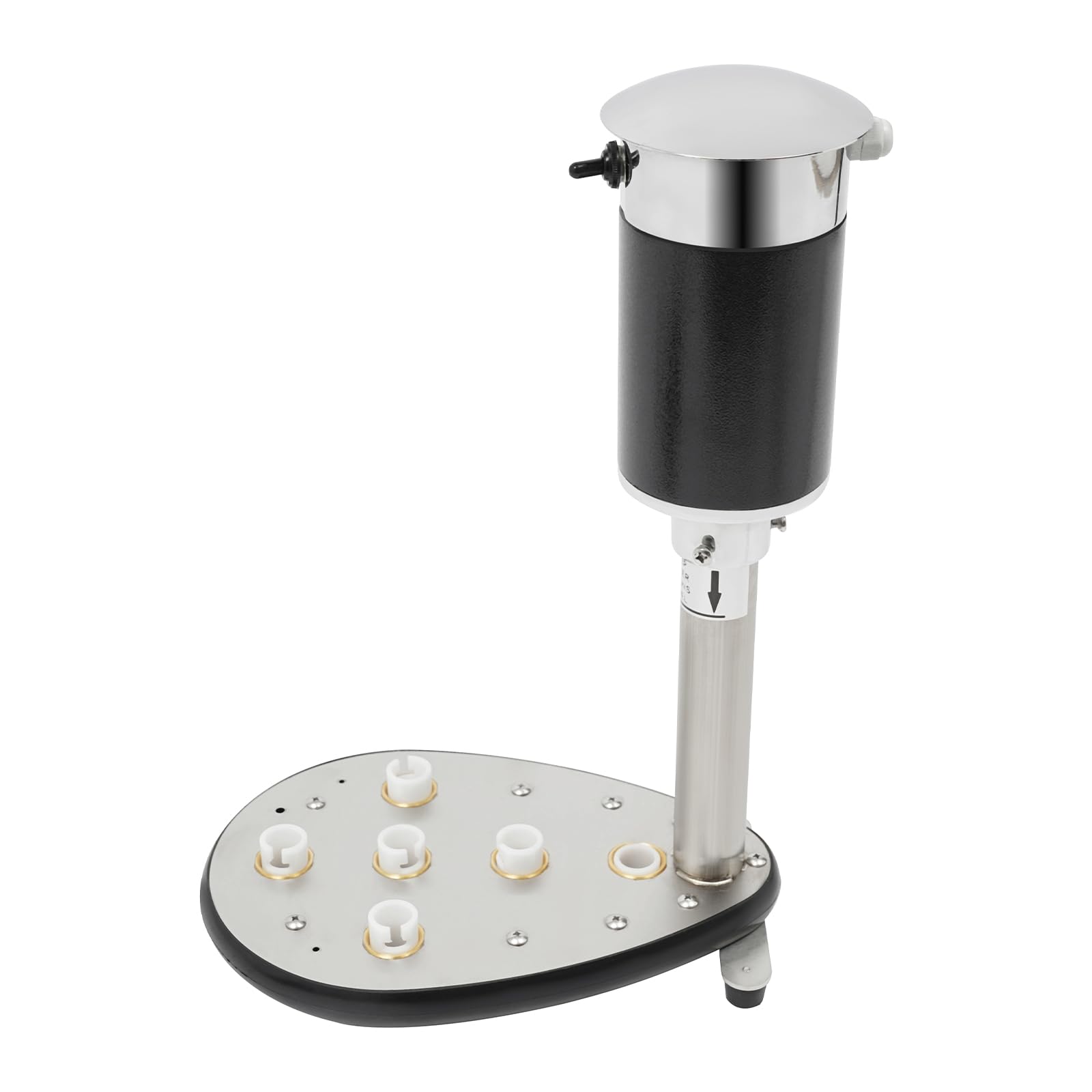 Commercial Electric Glass Washer Machine - 250W High-Speed Wine Glass & Bottle Cleaner with 5 Cup Brushes, 1200 Cups/Hour for Bars, Restaurants, Hotels, Wineries - Perfect for Fast, Hygienic Glassware Cleaning in High-Volume Settings