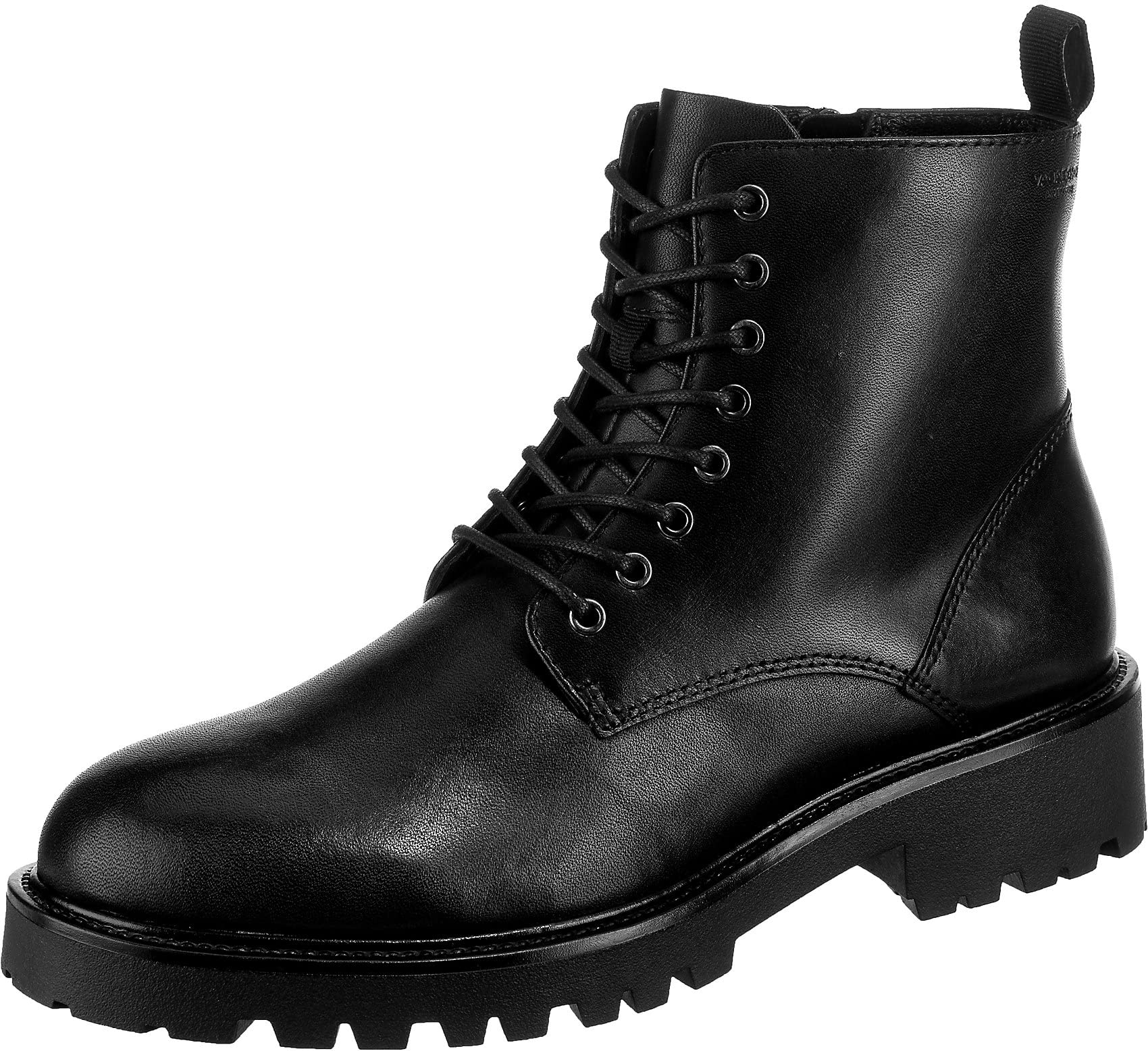 Vagabond Kenova Women's Black Leather Lace Up Ankle Boots - Stylish & Comfortable for Work, Dating & Everyday Wear
