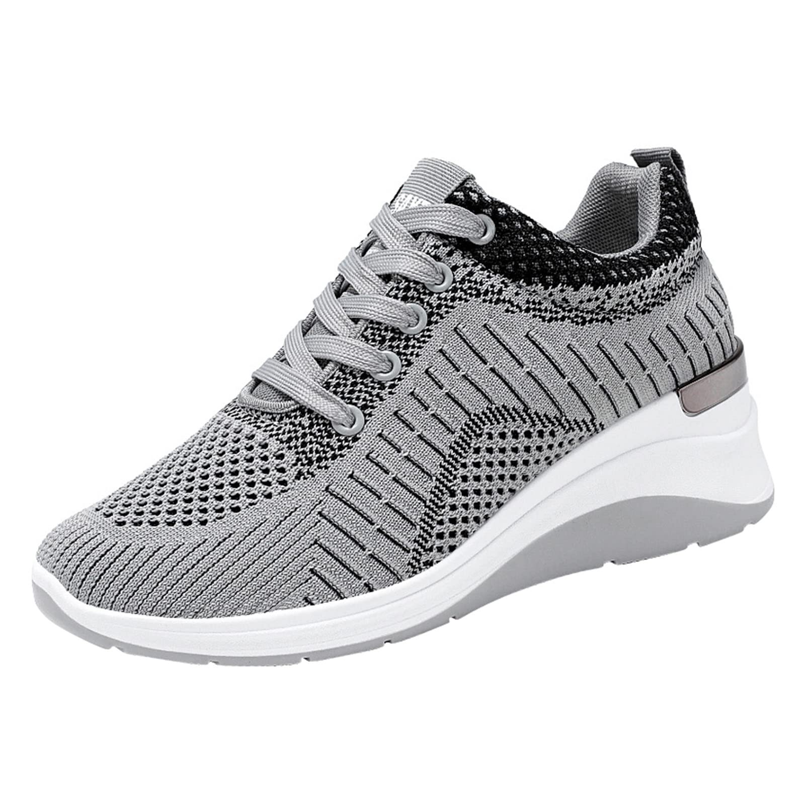 Women's Comfortable Wedge Sneakers - Breathable Mesh Running Shoes for Outdoor Cycling, Jogging & Casual Wear | Shock Absorption & Lightweight Design for Active Lifestyles