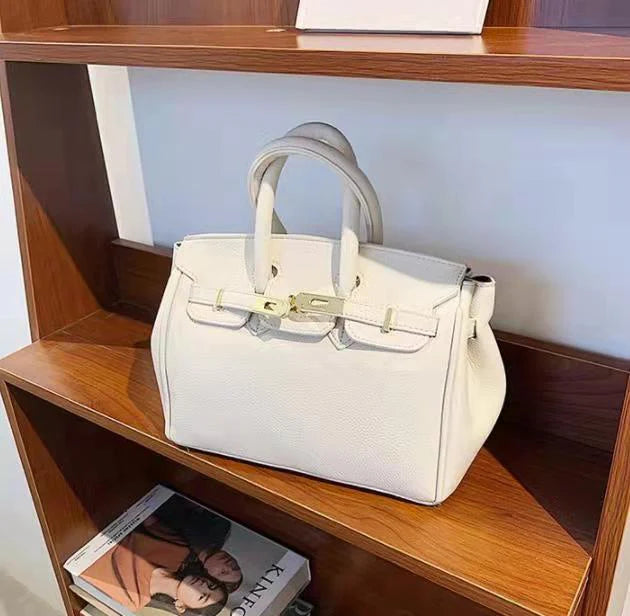 Ellie Handbag for Women - Premium Vegan Leather Crossbody Purse (Off White) - Perfect for Work, Travel & Everyday Use