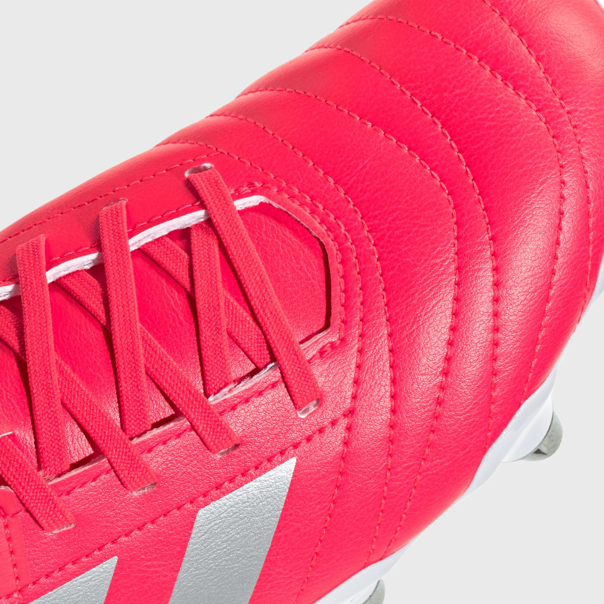 Adidas Kakari SG Rugby Cleats - Men's Firm Ground Soccer Shoes for Rugby & Football, Lightweight & Durable, Lucid Red - Perfect for Matches, Training & Outdoor Sports