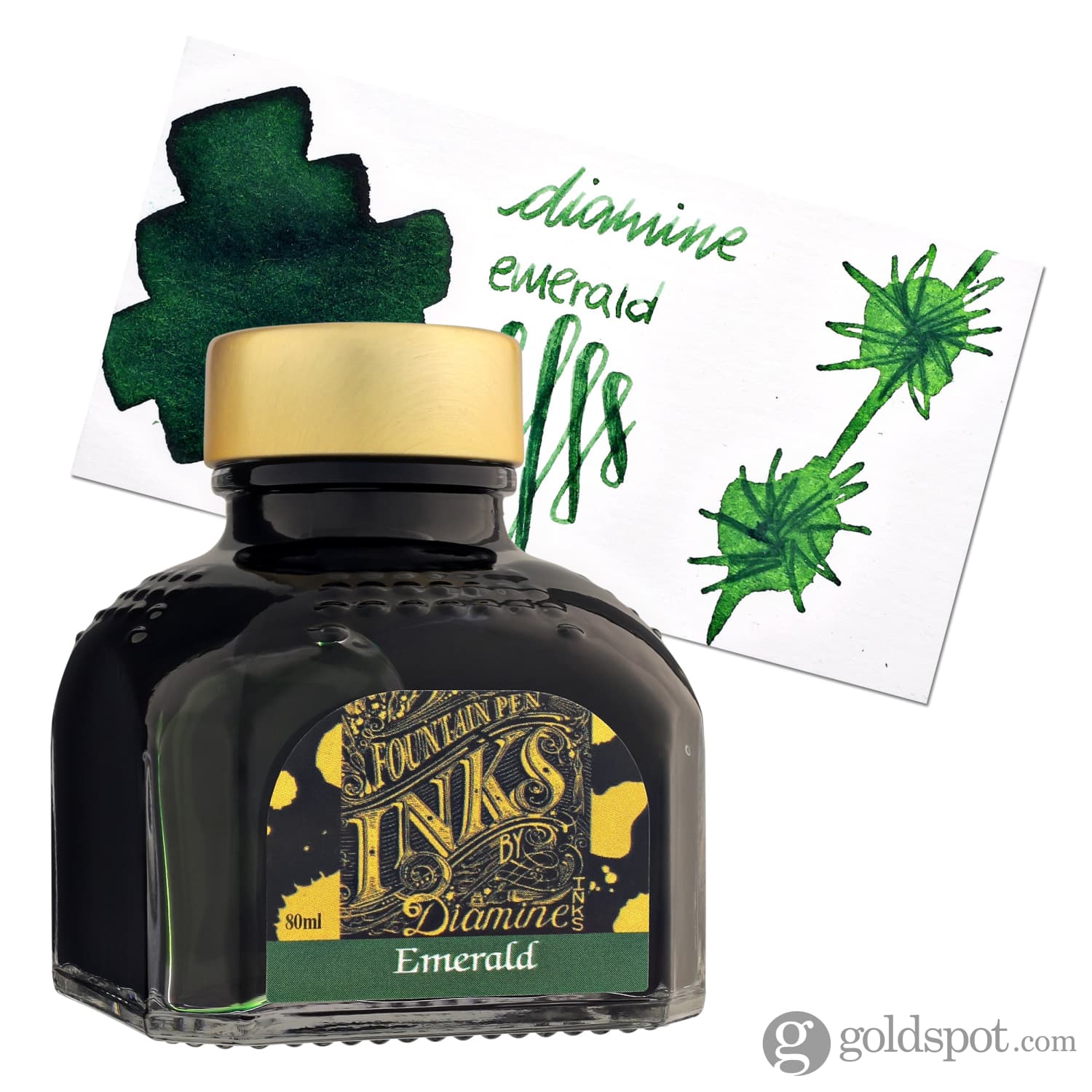 Premium Diamine Classic Fountain Pen Ink & Cartridges - Emerald Green | Smooth Writing for Journals, Calligraphy & Artistic Projects