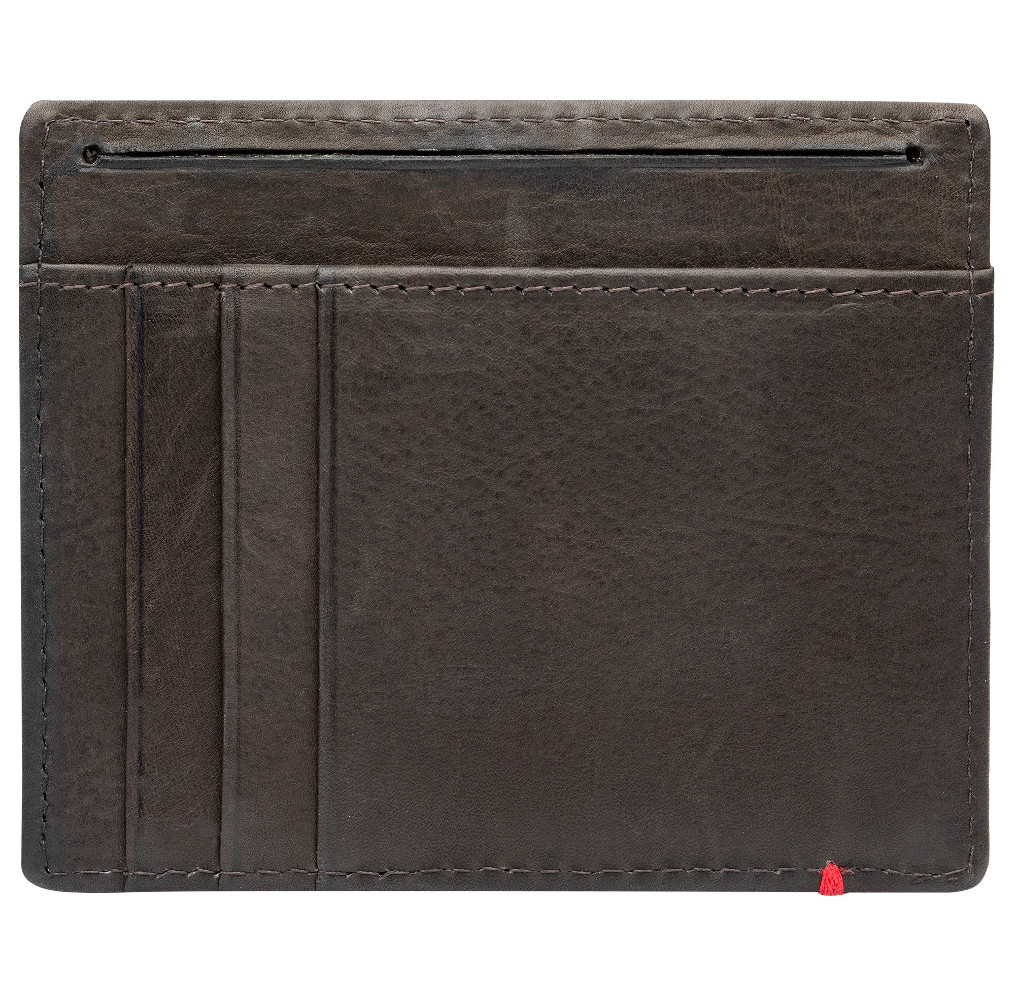 Genuine Mocha Leather Wallet with Zippo Flame Metal Plate Design - Stylish & Durable for Everyday Use, Travel, and Gifts