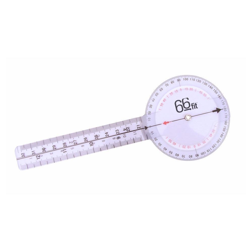 66fit Plastic Goniometer - 8 Inch Angle Measurement Tool for Physical Therapy, Fitness Training & Medical Use