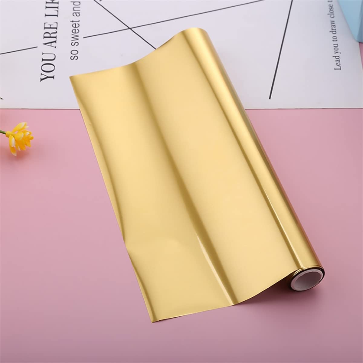 5Pcs Glimmer Hot Foil Roll - 19cm x 5m Metallic Variety Pack with Diamond Colors | Laser Printer & Laminator Compatible | Perfect for Scrapbooking, Card Making, DIY Paper Crafts & Gift Wrapping
