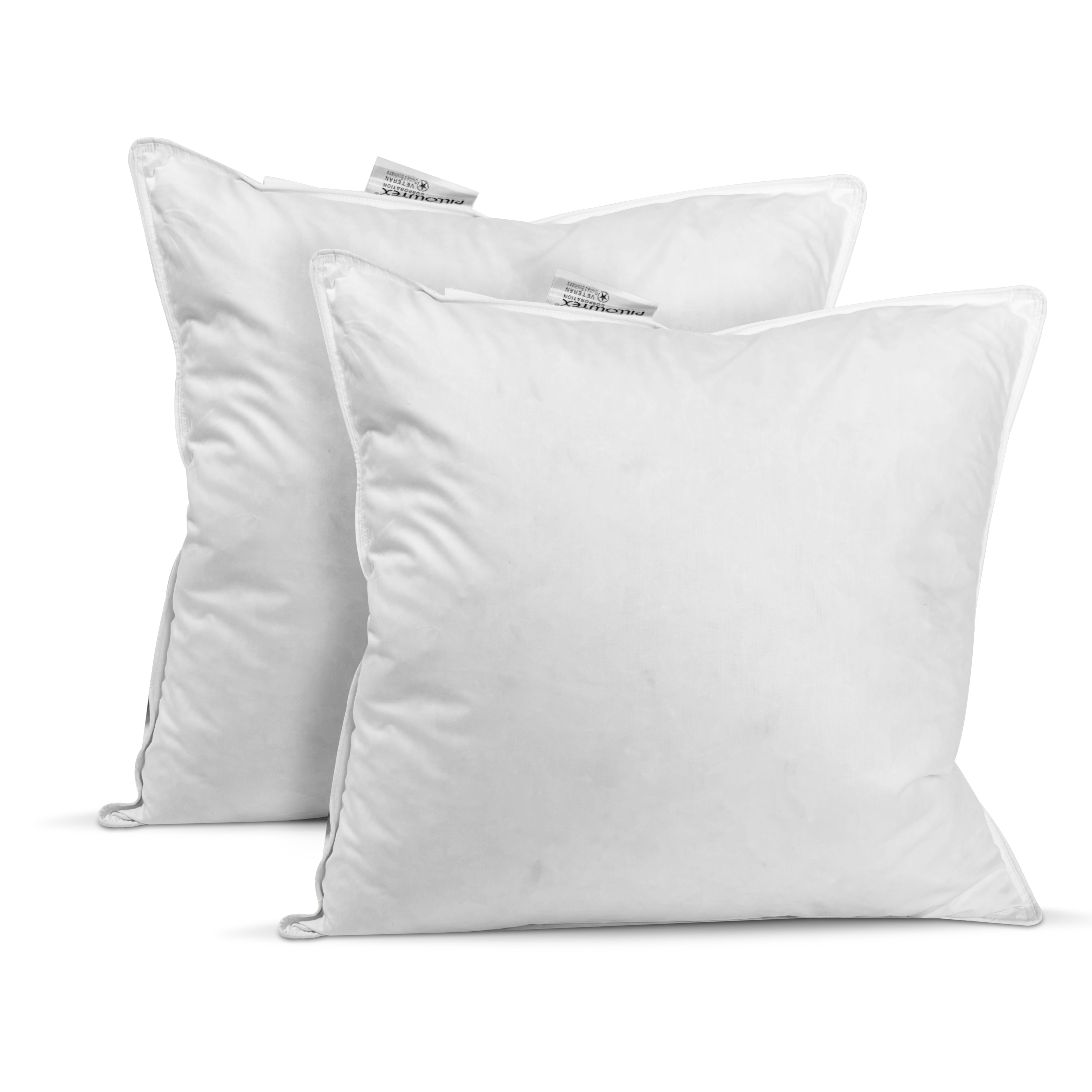 Premium Pillowtex Pillow Insert - White Duck Feather & Down Filling for Ultimate Comfort | Luxury Bedding for Home, Hotel, or Guest Room Use