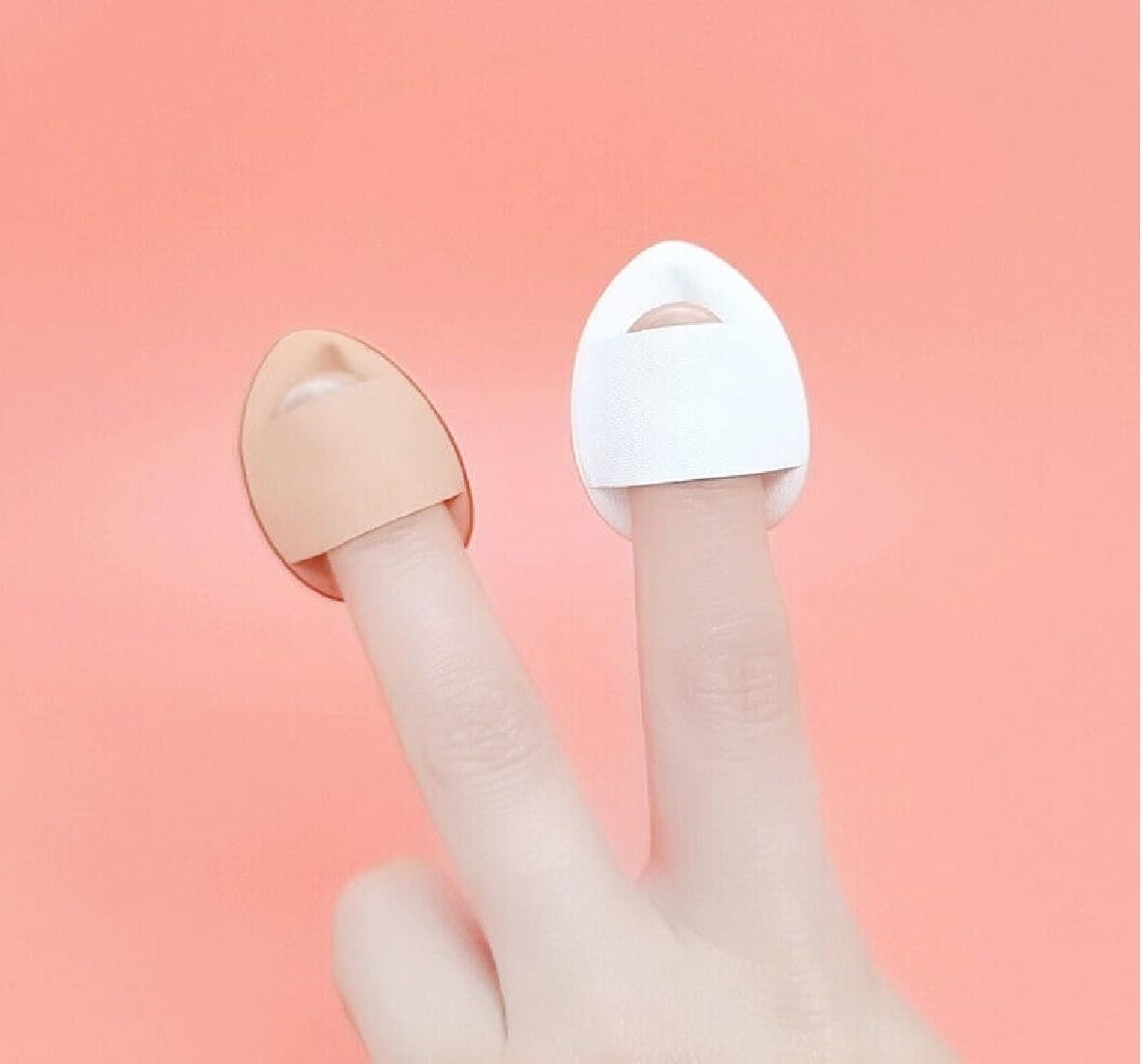 Professional 2-Piece Mini Makeup Finger Blender Beauty Tools - Perfect for Seamless Foundation & Concealer Application