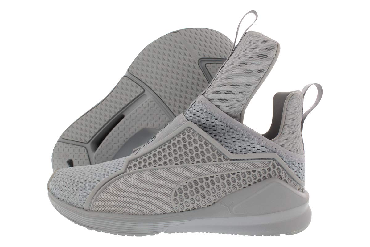 PUMA Women's Fenty Trainer Sneakers - Quarry Grey Nylon Athletic Shoes for Running, Gym & Casual Wear | Lightweight Comfortable Workout Shoes for Women
