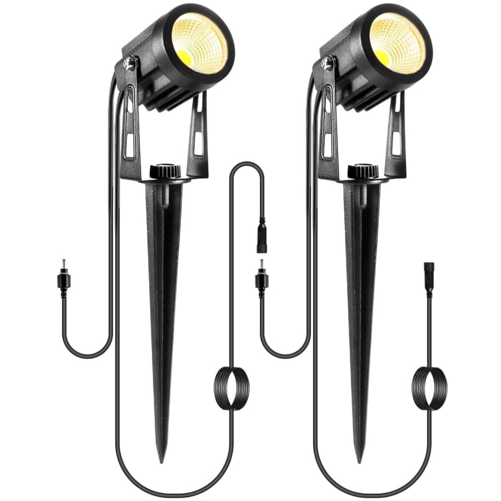 ALOVECO 2 Pack LED Landscape Lights for Daisy Chain - Outdoor Garden Pathway Lighting, Patio, Yard, and Driveway Decoration