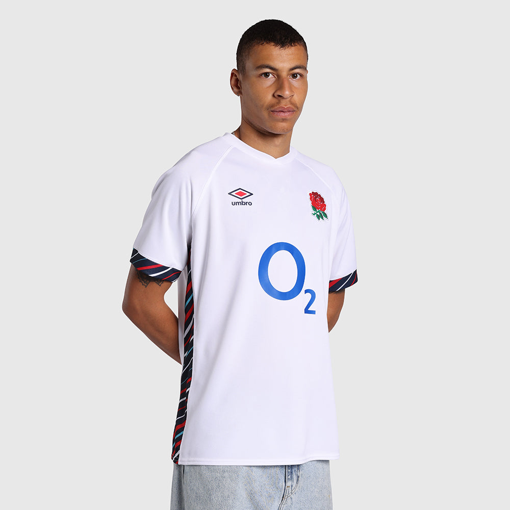 England Rugby 24/25 Home Replica Jersey - Authentic Official Rugby Shirt for Men - Perfect for Match Days, Training & Fan Support