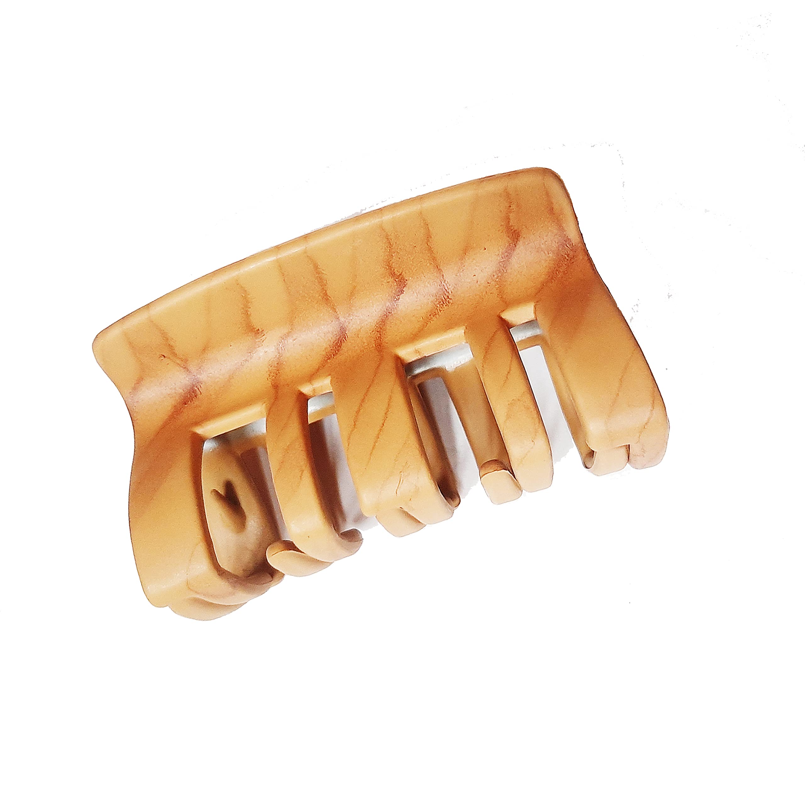 BIRDWARE Large Hair Clips for Women - Acrylic Butterfly Hair Clips with Stone Decoration (Pack of 3, Wooden Design) - Perfect for Girls' Hairstyles, Parties, and Everyday Use