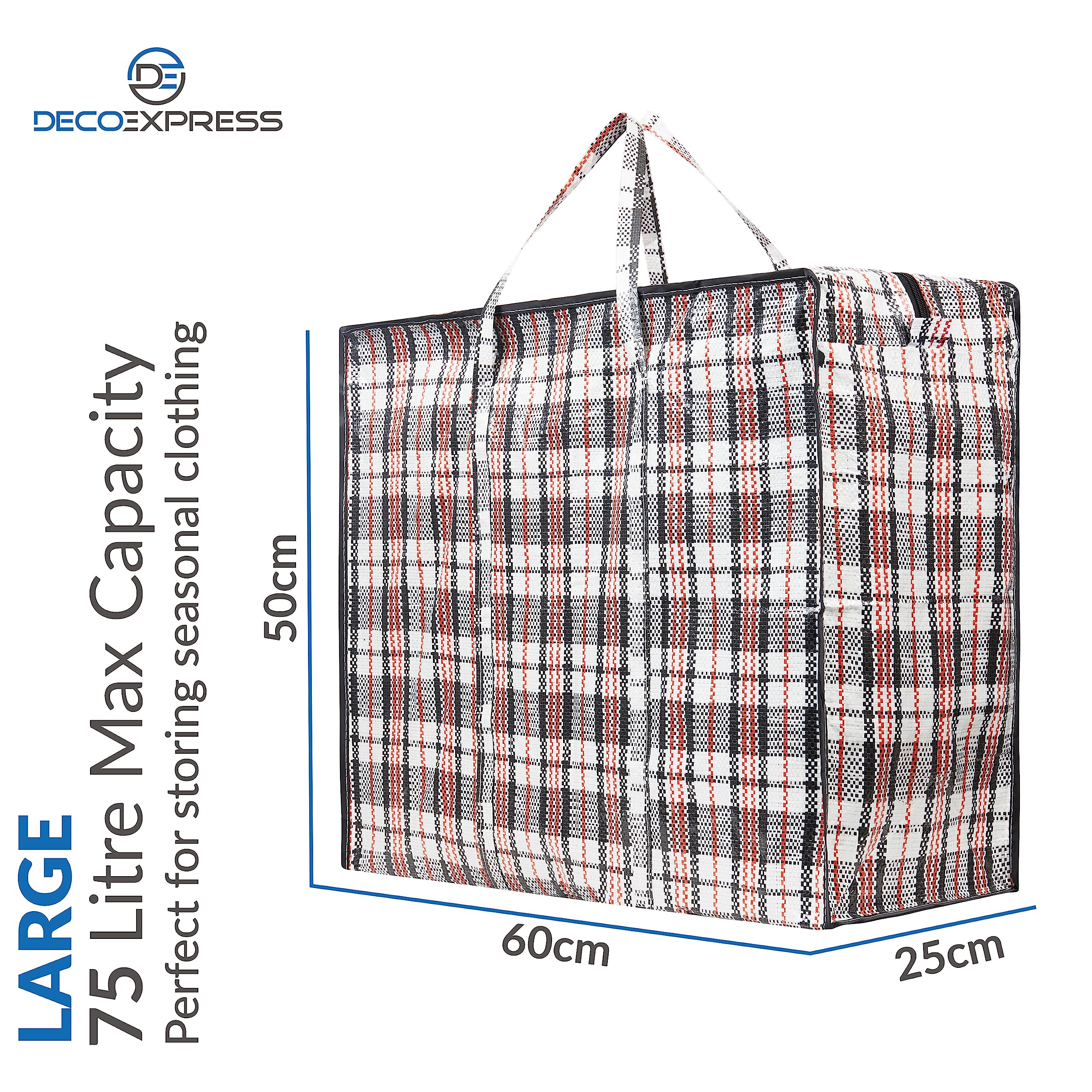 Extra Large Heavy Duty Laundry Storage Bags - 5 Pack Reusable Zippered Nylon Organizers for Clothes, Wardrobe & Moving | Perfect for Travel, College Dorm, Home Organization & Closet Storage