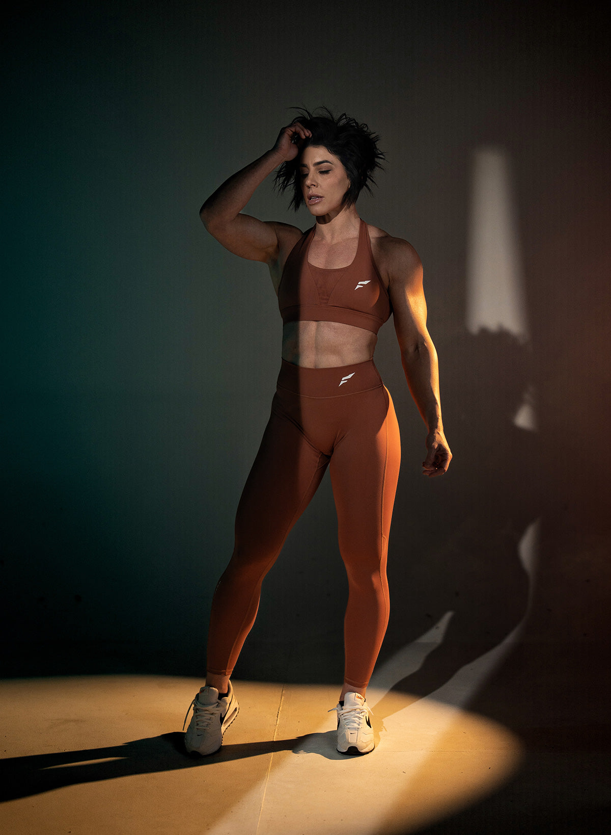 ASCEND High Waist Yoga Leggings for Women - Soft & Stretchy Workout Pants - Perfect for Gym, Running & Lounge - Pumpkin Color
