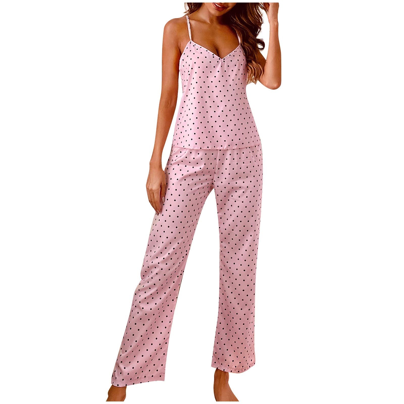 Sexy Printed Women's Nightdress Sling Pajamas - Soft Sleepwear Lingerie for Women (Pink, XL) | Romantic Nights, Sleepwear, Boudoir Outfit