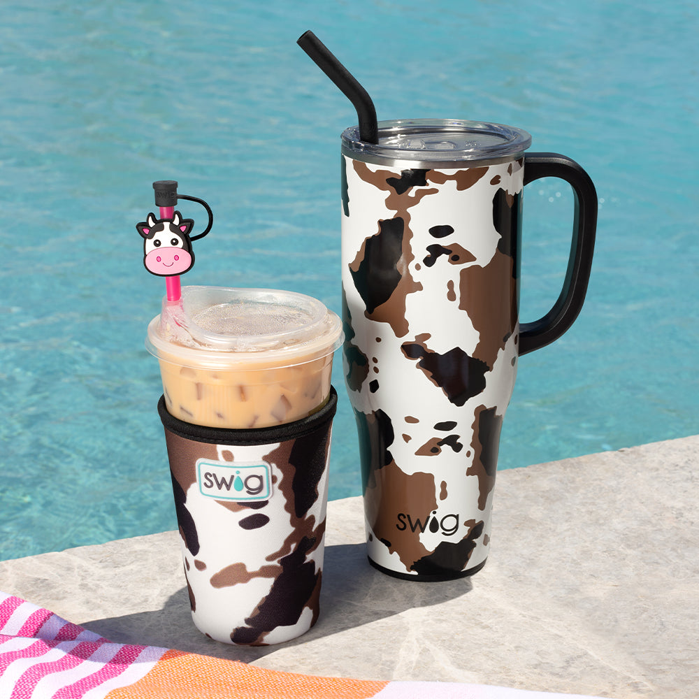 Hayride Medium Iced Cup Coolie - Insulated Beverage Sleeve for 16oz 20oz Tumblers - Perfect for Coffee, Iced Drinks, and Outdoor Picnics