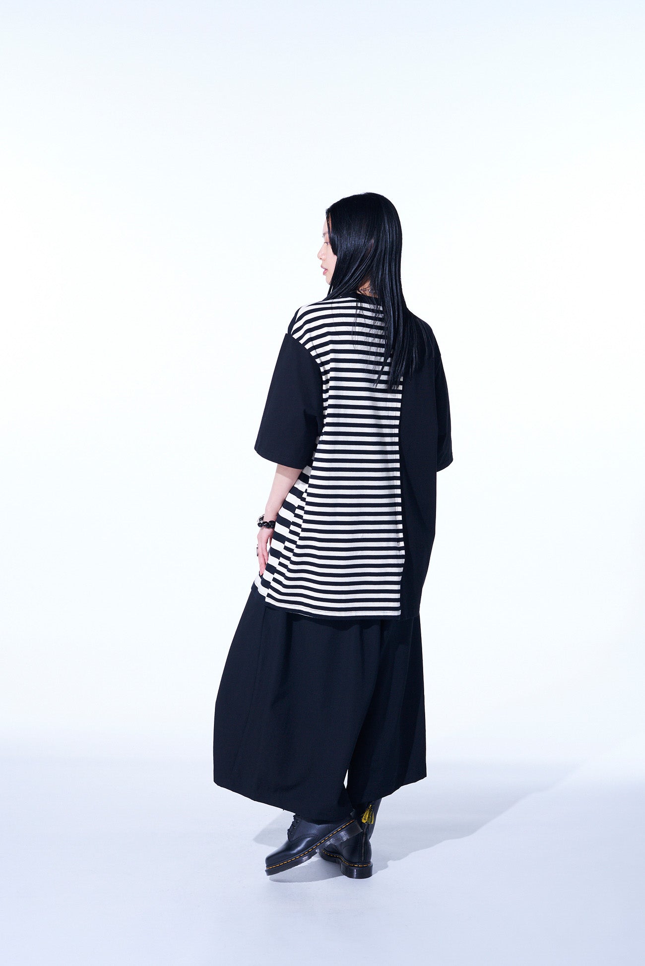 Premium Cotton Jersey Fused Stripe Grafted T-Shirt for Men & Women - Soft, Breathable & Stylish Casual Wear for Everyday Outfits, Gym, and Travel