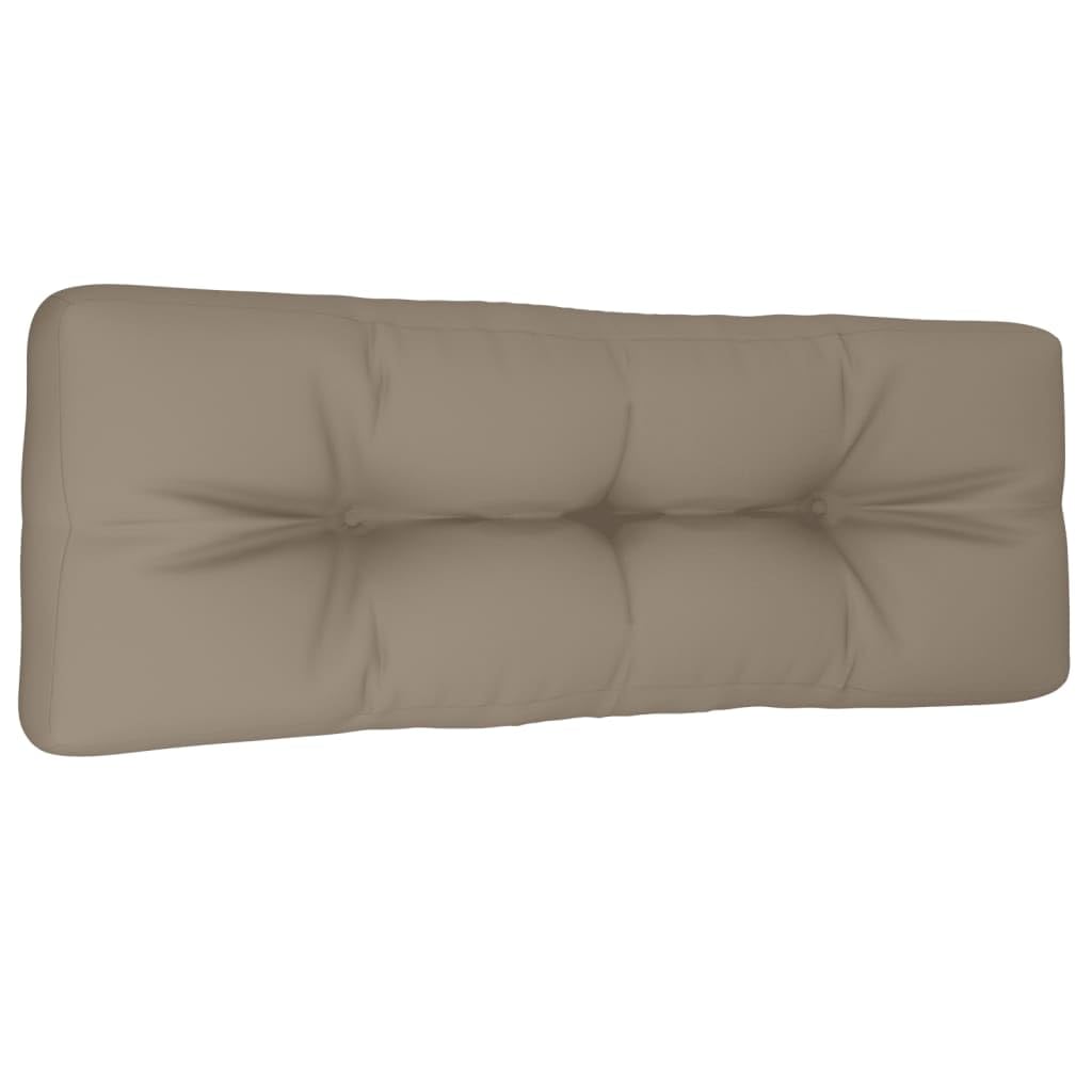 Waterproof Outdoor Chair Cushion - vidaXL Garden Patio Furniture Seat Cushion with Back Pillow, Taupe Fabric - Perfect for Poolside Lounging, Deck Chairs & Outdoor Dining Sets