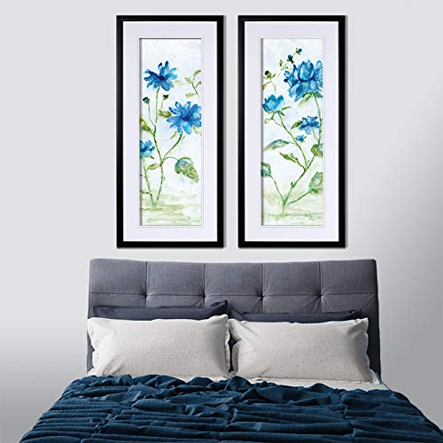 Wexford Home Blue Summer Silhouette 2-Piece Outdoor Patio Set - Perfect for Backyard, Poolside & Garden Relaxation