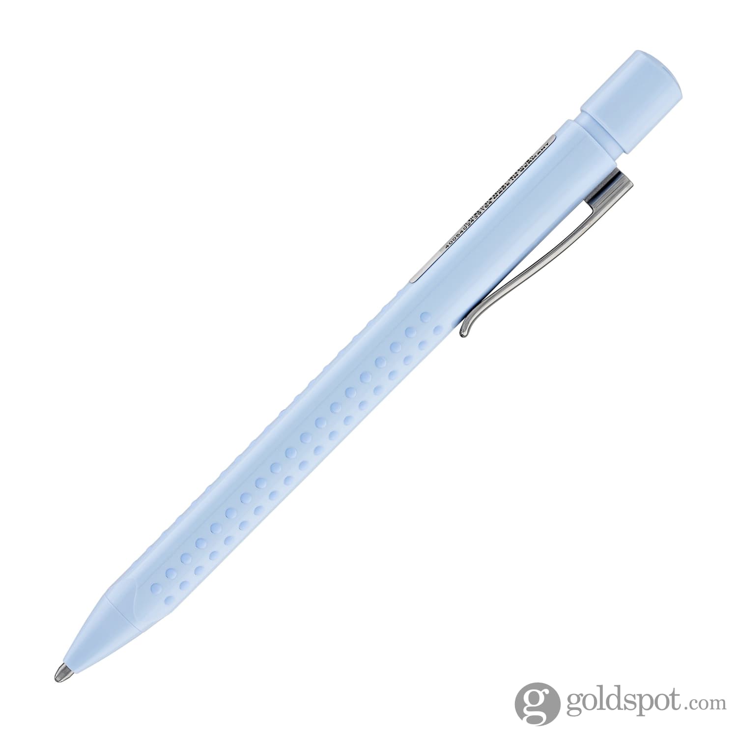 Faber Castell Grip Ballpoint Pen - Sky Blue Comfort Grip Writing Pen for Office, School & Everyday Use - Smooth Ink Refillable Pen for Note Taking, Journaling & Gift Giving