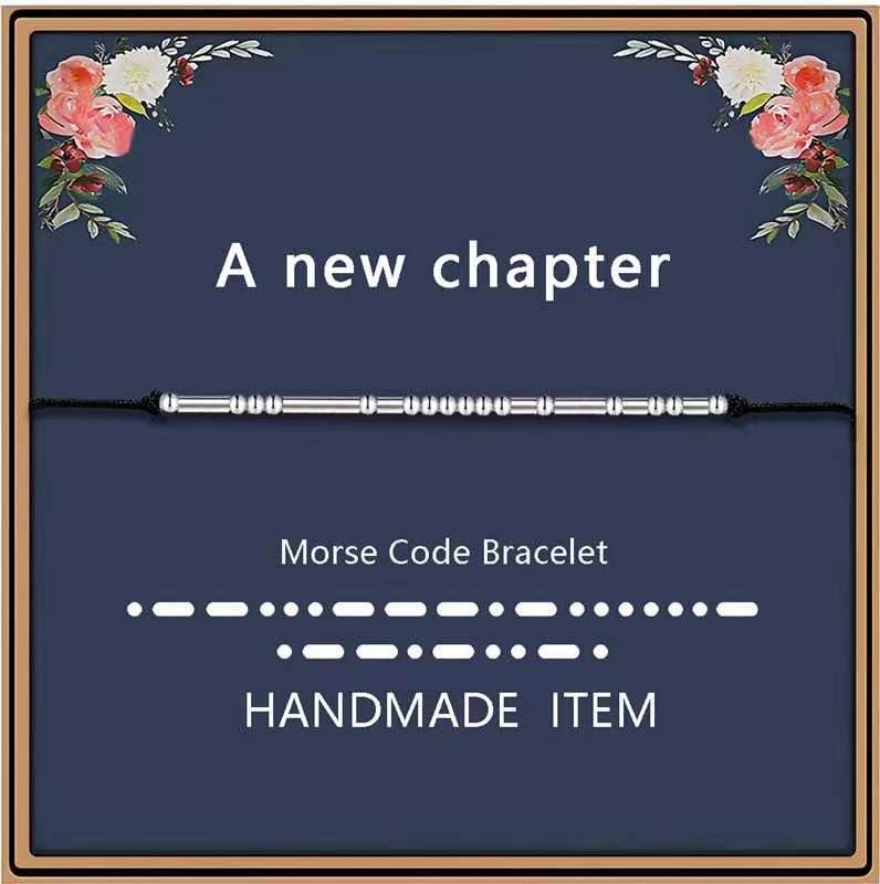 Morse Code Bracelet for Women - Inspirational Jewelry Gift for Her, Best Friend, Birthday, Graduation | Stylish & Meaningful Accessory for Everyday Wear, Special Occasions