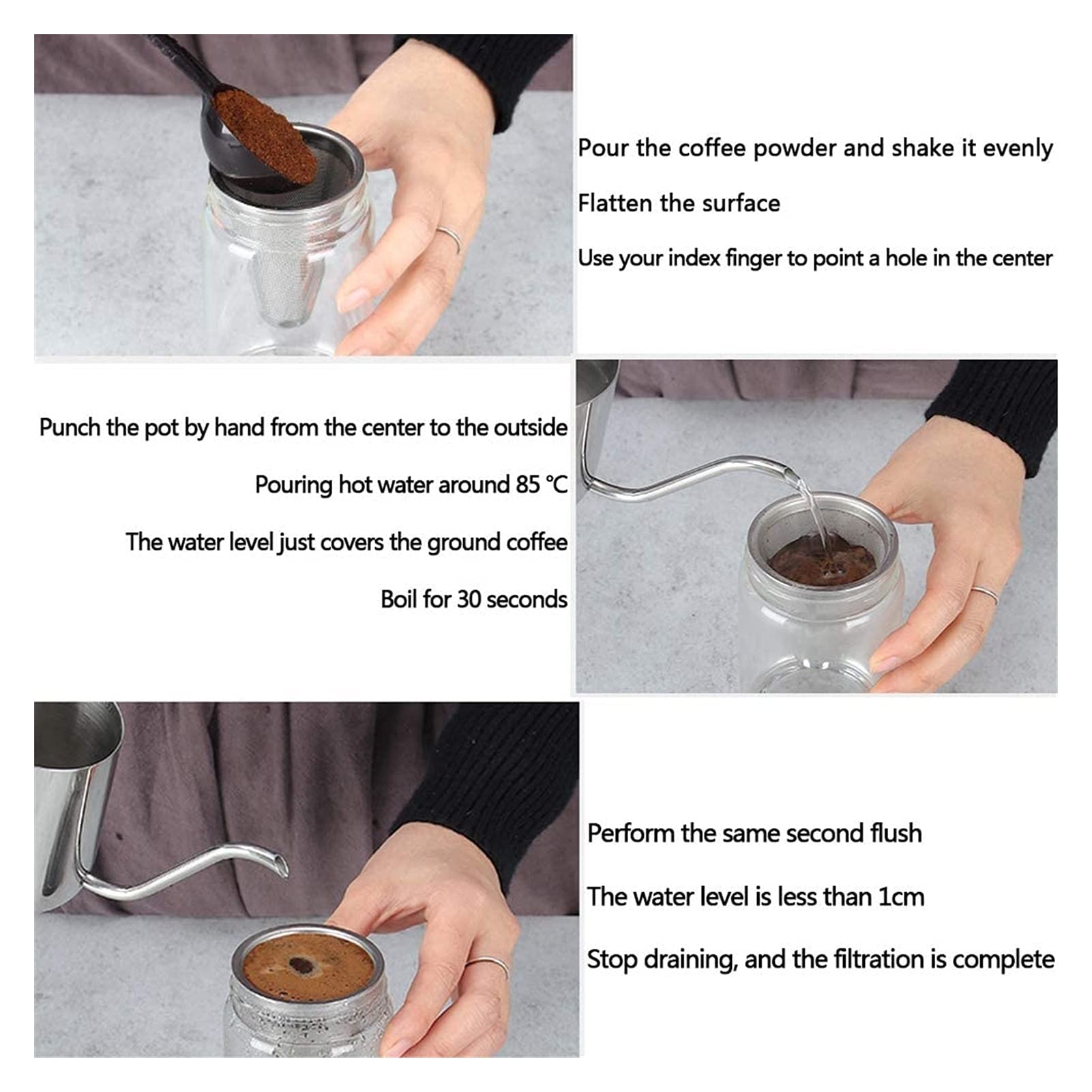 Premium Manual Coffee Grinder - Portable Hand Crank Mill with Ceramic Burr & Adjustable Coarseness, Stainless Steel Bean Grinder for Espresso, French Press | Perfect for Home Kitchen, Camping & Travel