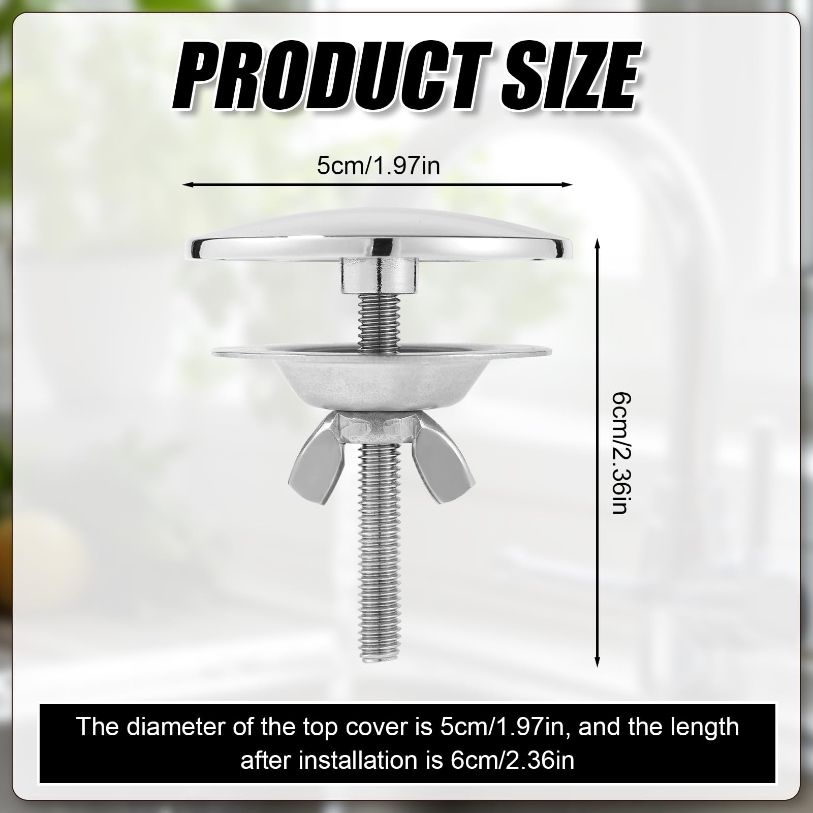 Premium Stainless Steel & Zinc Alloy Kitchen Sink Hole Cover - Durable Faucet Hole Plug for Kitchen Sink, Silver Sink Accessories | Perfect for Leak Prevention & Aesthetic Upgrade in Modern Kitchens