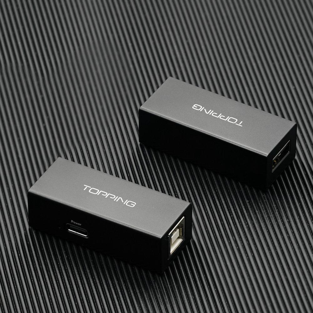TOPPING HS01 USB 2.0 High Speed Audio Isolator - Eliminate Noise & Ground Loops for Clean Audio - Perfect for Home Studios, Podcasting & Professional Recording