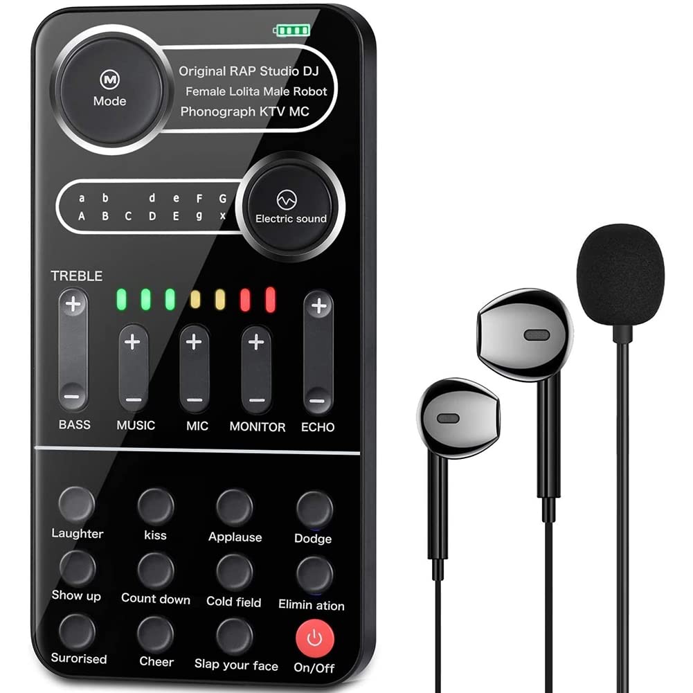 BLASHRD Mini Portable Voice Changer with 10+ Audio Effects - Real-Time Sound Modifier for Live Streaming, Gaming & Calls | Compatible with iPhone, Android, PC & Tablet | Perfect for Prank Calls, Podcasts & Voiceovers
