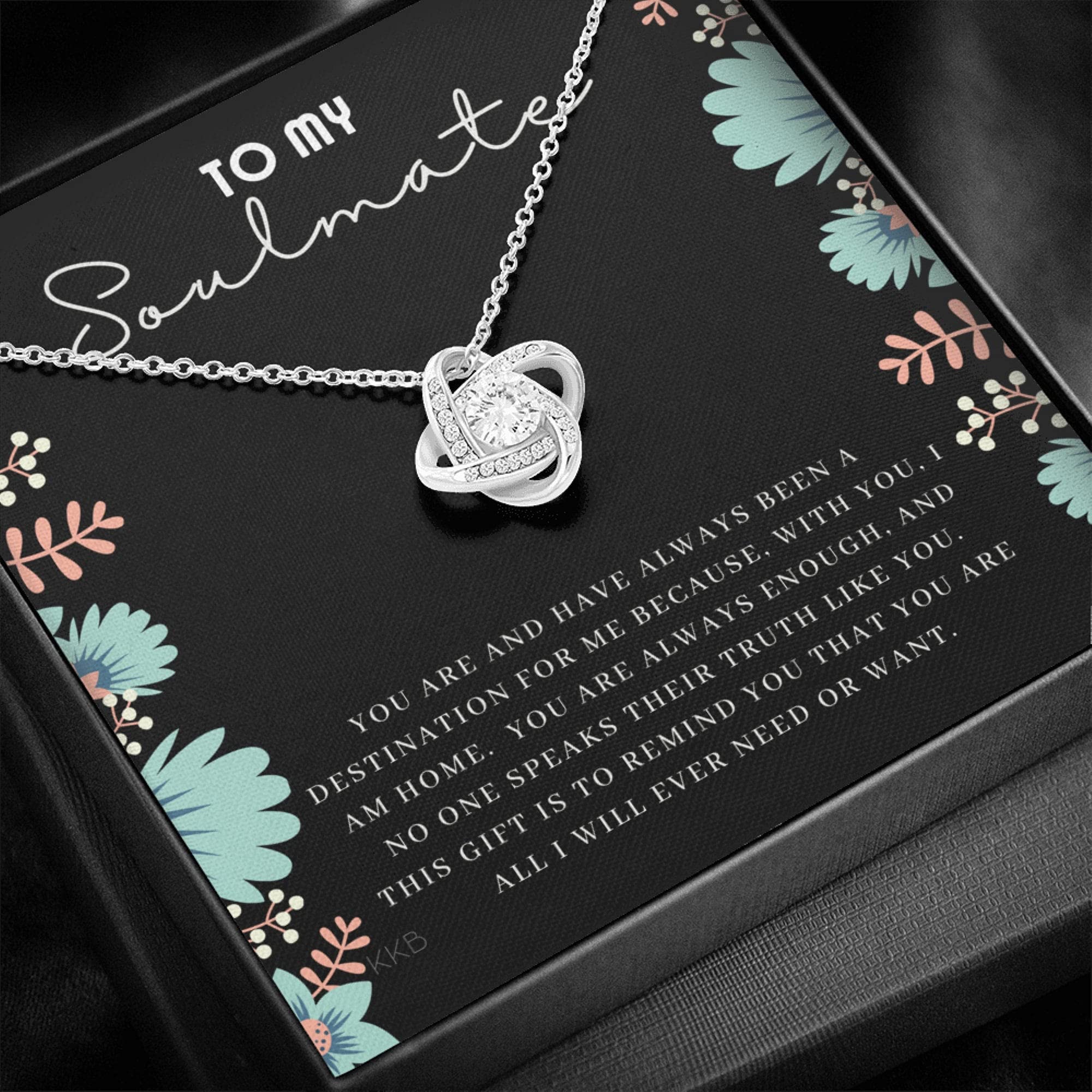 Soulmate Necklace Gift for Her - Handmade Jewelry for Christmas & Anniversaries
