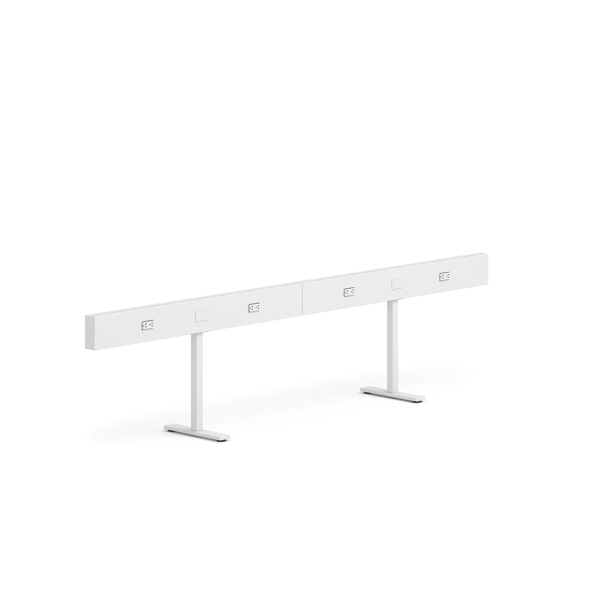 Boom Power Rail with Square Legs - Heavy Duty Adjustable Support for Stage Lighting, DJ Equipment, and Event Setups