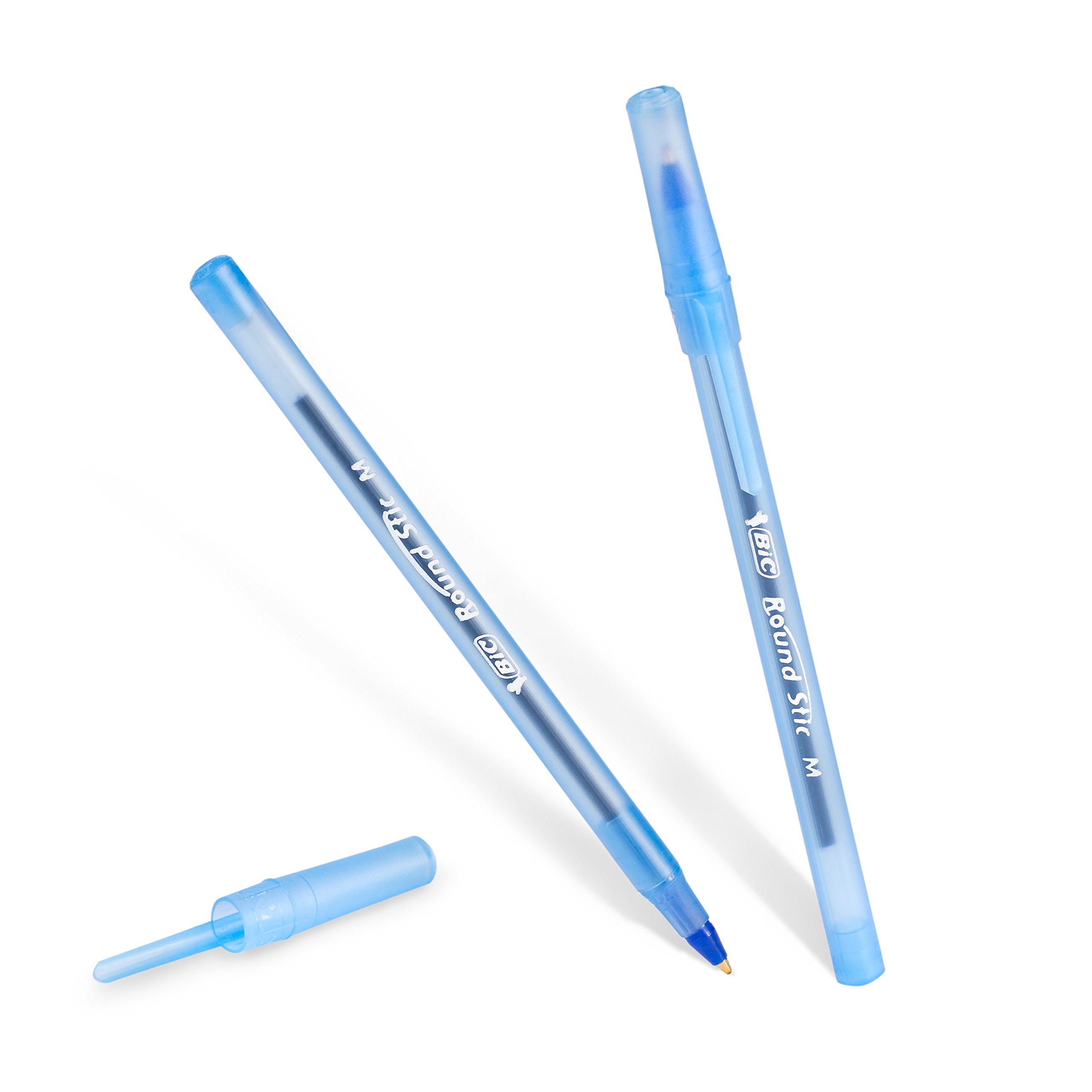 BIC Round Stic Xtra Life Blue Ballpoint Pens, Medium Point (1.0mm), 36-Pack Bulk Pens - Comfortable Flexible Barrel for Smooth Writing - #1 Best Selling Ballpoint Pens for Office, School & Home Use