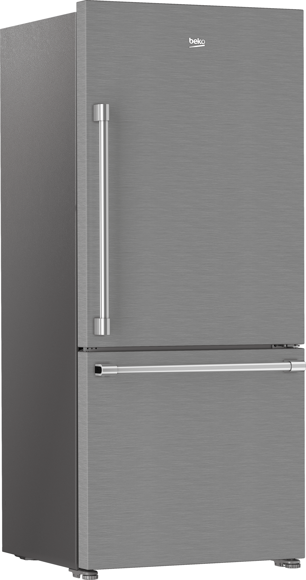 Beko BFBD30216SS 30-Inch Bottom Freezer Refrigerator with HarvestFresh Technology - Energy Efficient Stainless Steel French Door Fridge for Modern Kitchen & Family Use