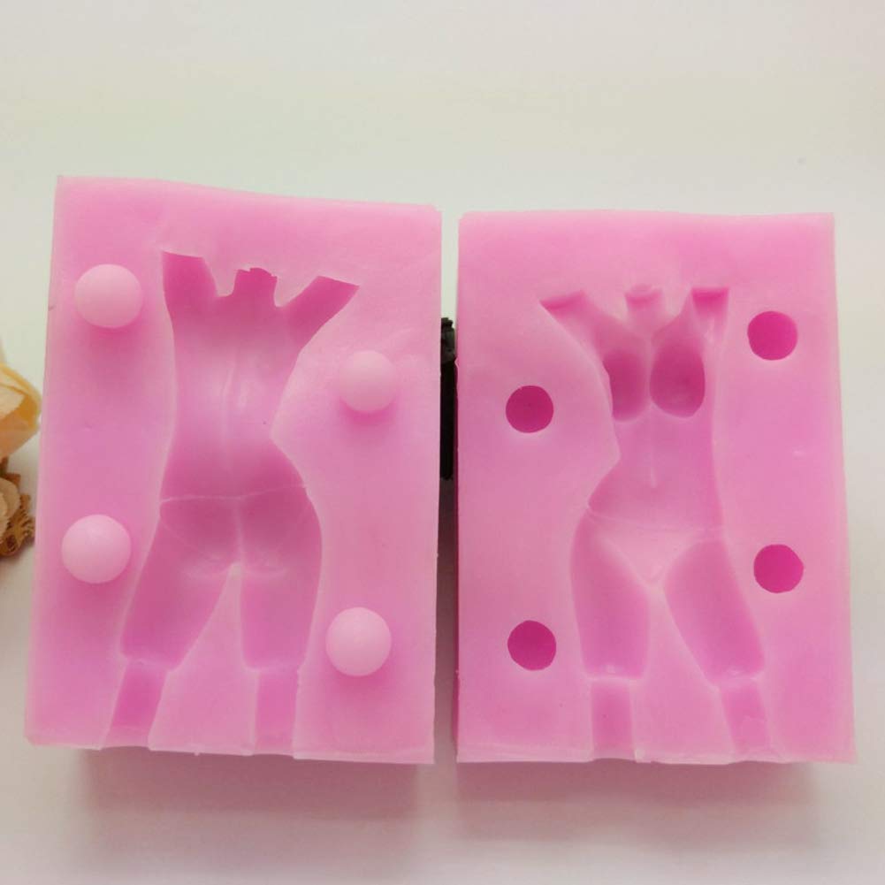 Sexy Lady 3D Silicone Body Mold for Fondant Chocolate Biscuit Decorating - DIY Cake Baking Tools, Sugar Craft, Ice Mould, Aromatherapy Plaster & Clay Art Supplies