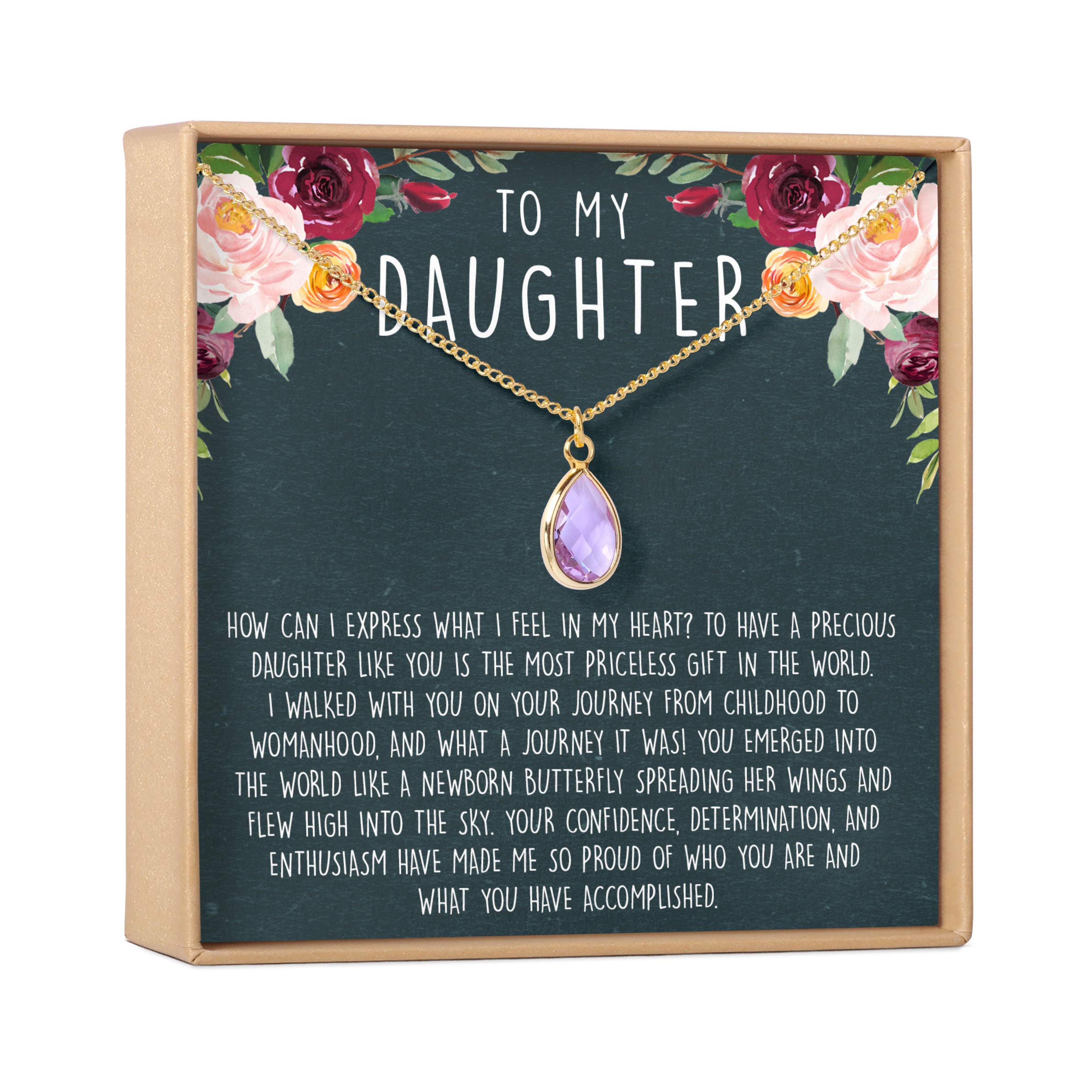 Heartfelt Daughter Necklace Gift Set with Card - Sterling Silver Pendant for Birthdays, Christmas, Mother's Day & Special Occasions | Perfect for Gifting, Family Bonding & Everyday Wear