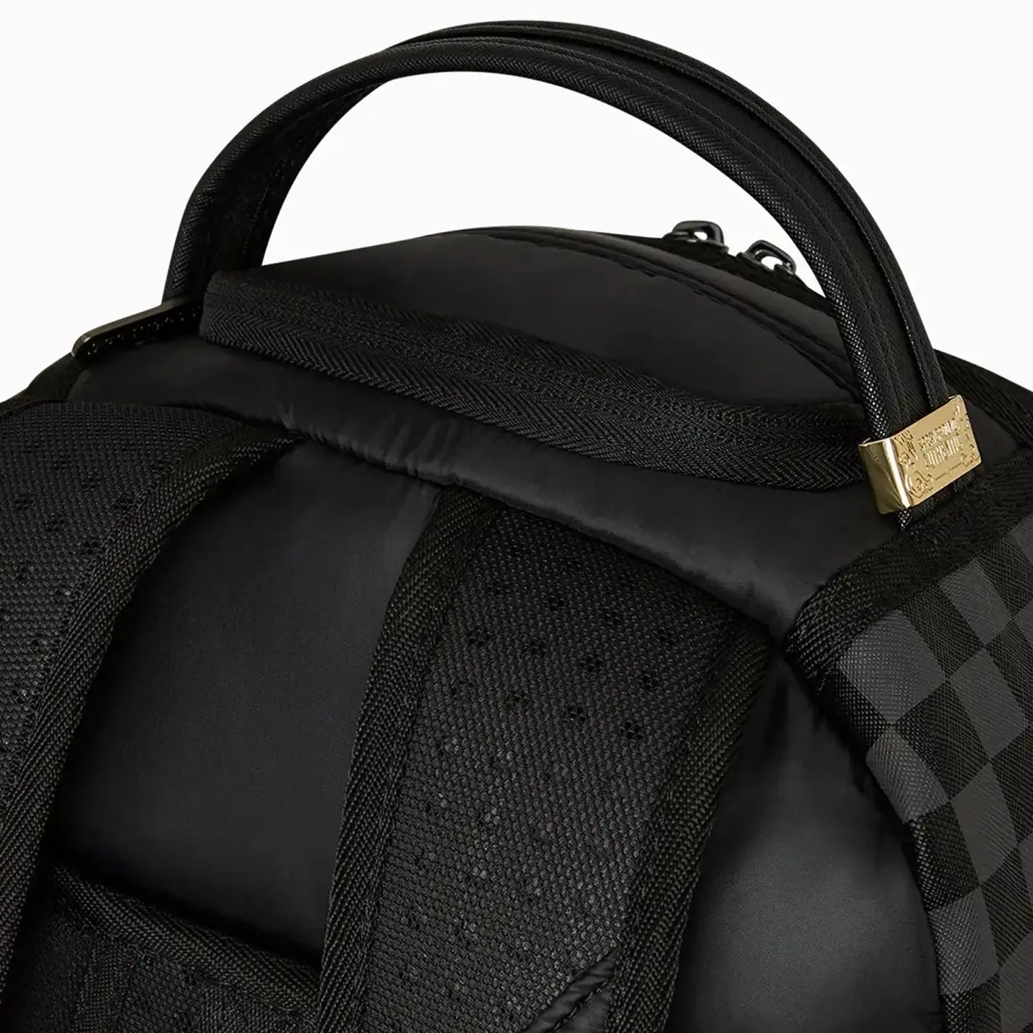 Stylish Black Puffer Check Backpack for Women & Men - Water-Resistant Laptop Backpack with USB Charging Port - Perfect for School, Travel, and Daily Commute