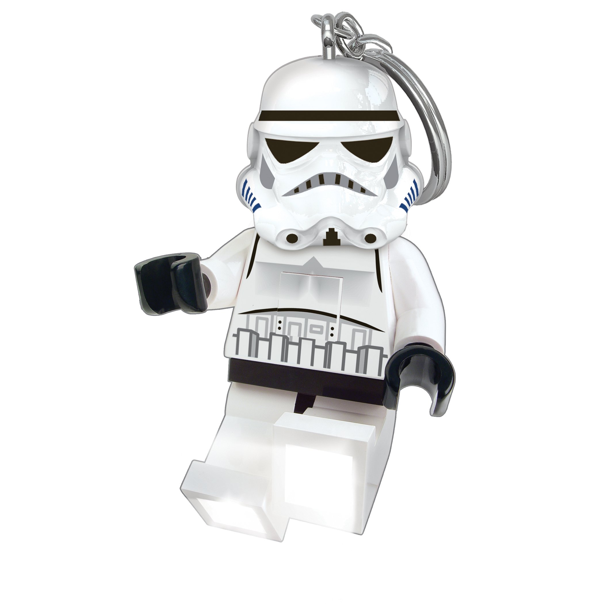 LEGO Star Wars Stormtrooper Keychain with LED Flashlight - 76mm Collectible Figure Toy Gift for Kids (Includes 2 CR2025 Batteries) - Perfect for Star Wars Fans, Cosplay Accessories & Everyday Carry