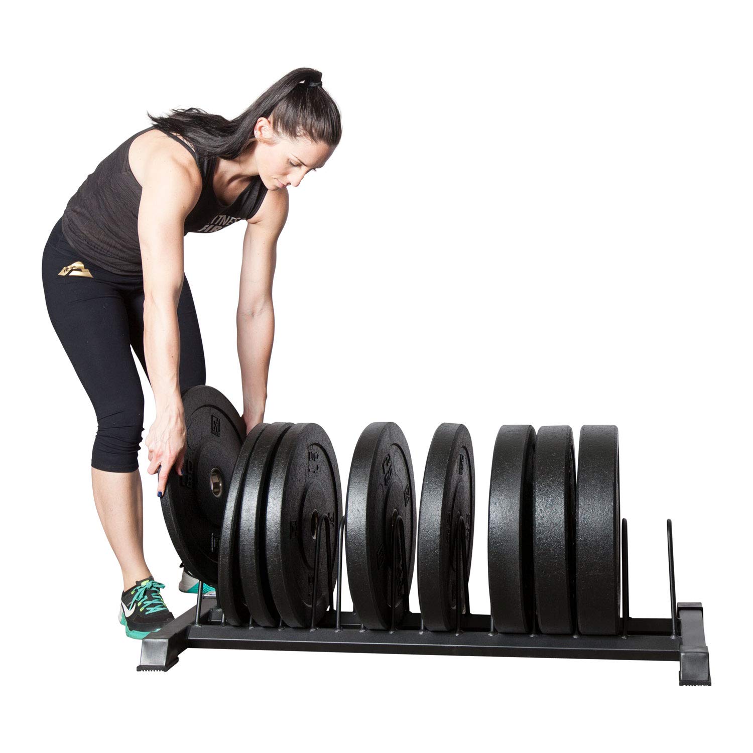 Premium Fitness Plate Storage Rack - Heavy Duty Weight Plate Organizer for Home & Gym - Perfect for Dumbbell, Barbell, and Kettlebell Workouts