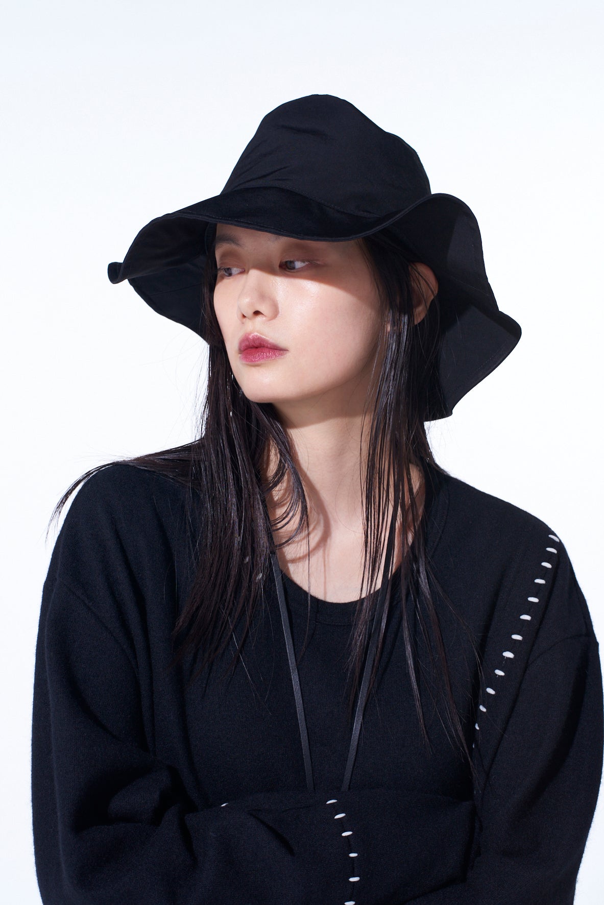 Stylish Crepe de Chine Wide Brim Sun Hat for Women - Perfect for Beach, Garden & Summer Outdoor Activities